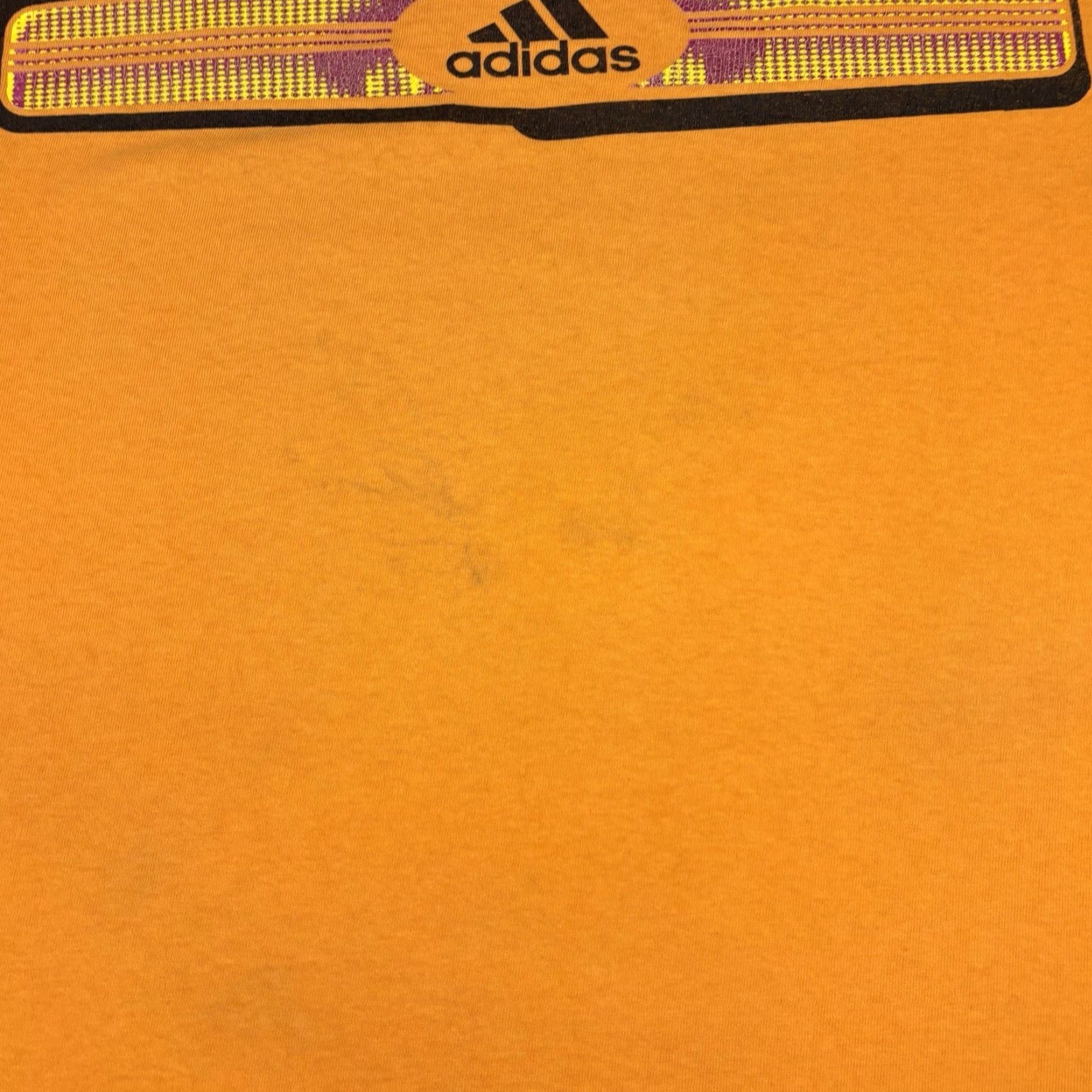 Adidas VINTAGE adidas T Shirt Orange Double Sided Logo Print Adult XL 90s Size US XL / EU 56 / 4 - 7 Thumbnail
