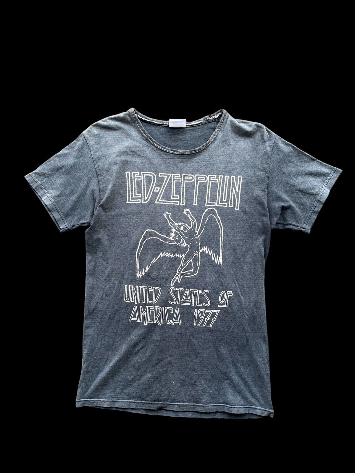 Band Tees × Led Zeppelin × Vintage Vintage Sunfaded Led Zeppelin Tour Tee Size US S / EU 44-46 / 1 - 1 Thumbnail