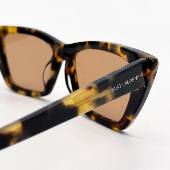 Saint Laurent Paris NEW SAINT LAURENT SL276 MICA 037 WOMEN HAVANA SUNGLASSES SAI Size ONE SIZE - 8 Thumbnail