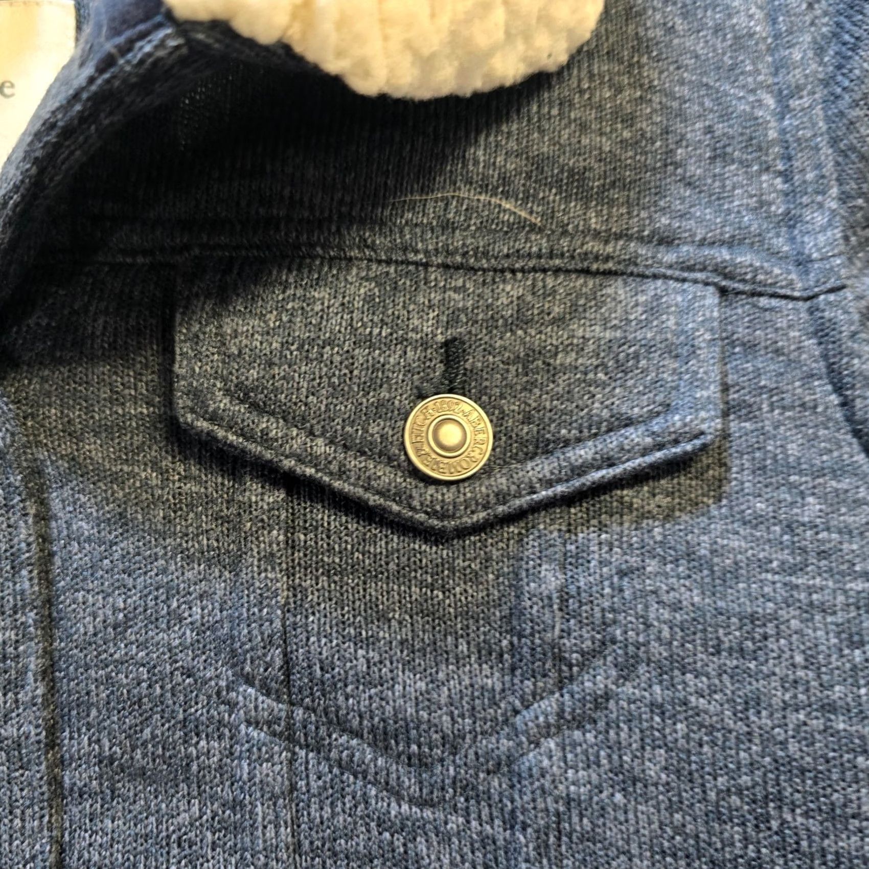 Abercrombie & Fitch Abercrombie & Fitch Jacket Womens Small Blue Fleece Lined Trucker Pockets Casual Jacket Size S / US 4 / IT 40 - 5 Thumbnail