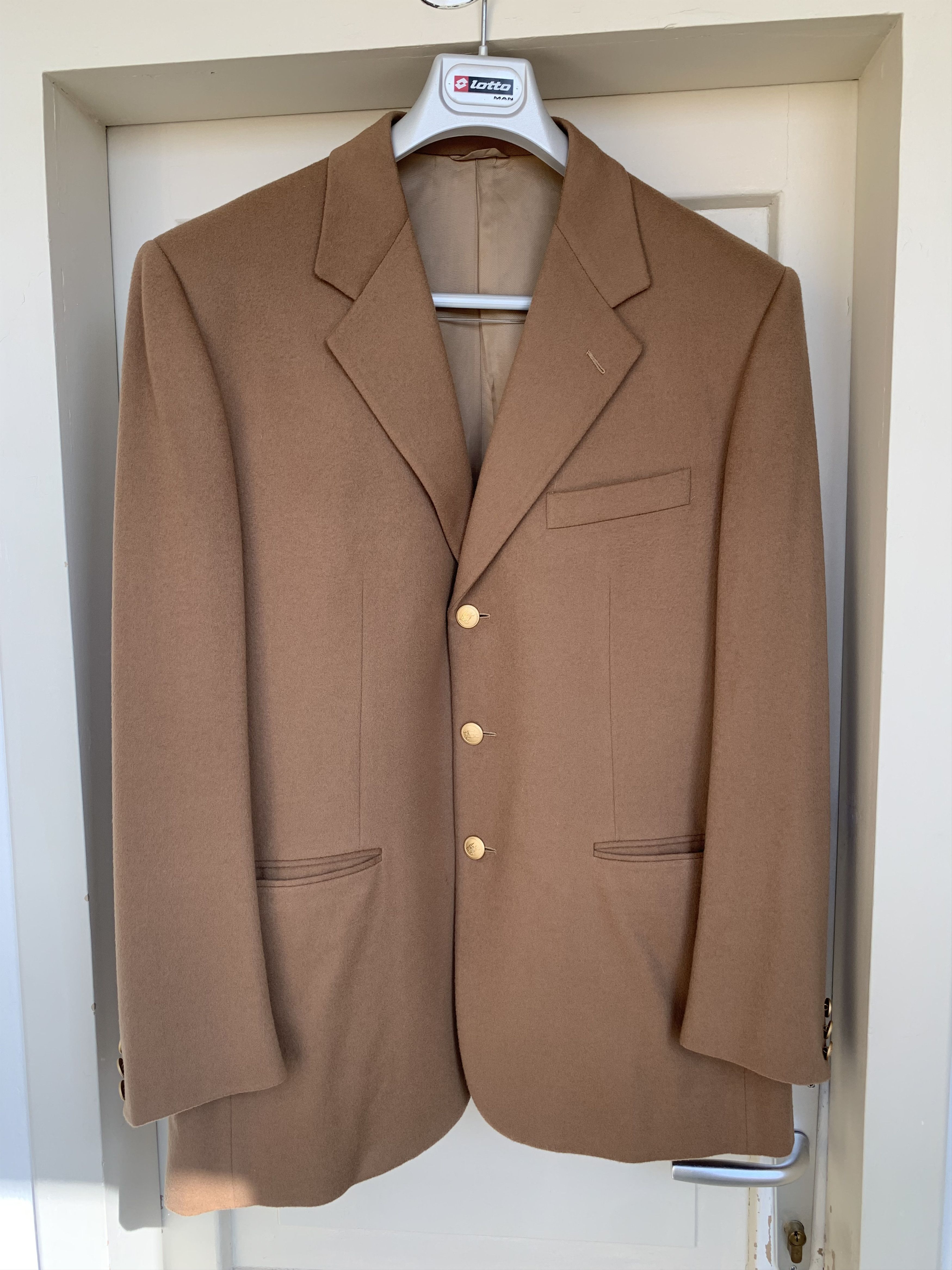 Burberry Vintage Burberry Blazer – 100% Virgin Wool – Camel – IT52 Size 52R - 1 Thumbnail
