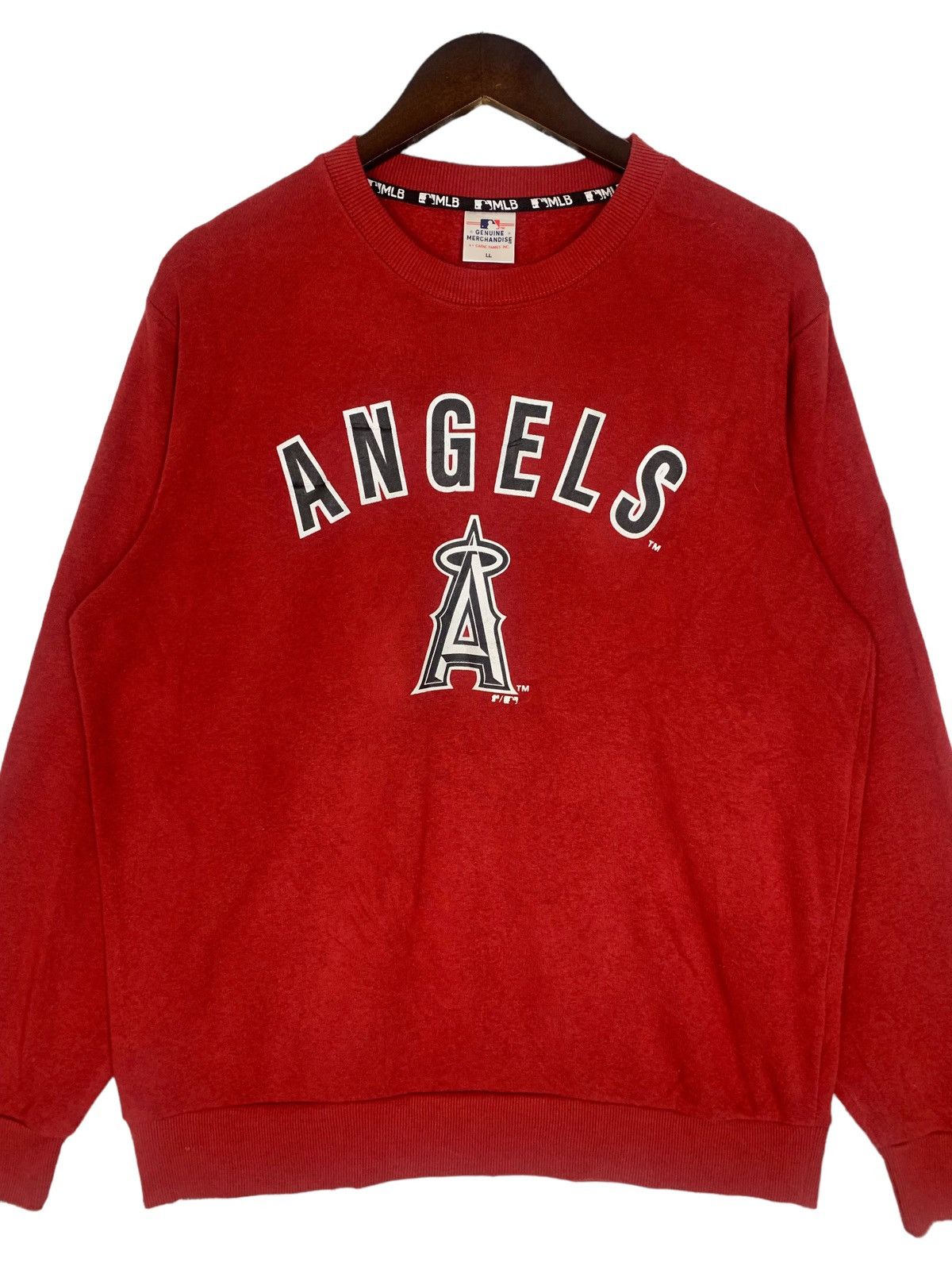 Japanese Brand Genuine Merchandise Angel MLB Crewneck Sweatshirt Colour Red Size US L / EU 52-54 / 3 - 2 Thumbnail
