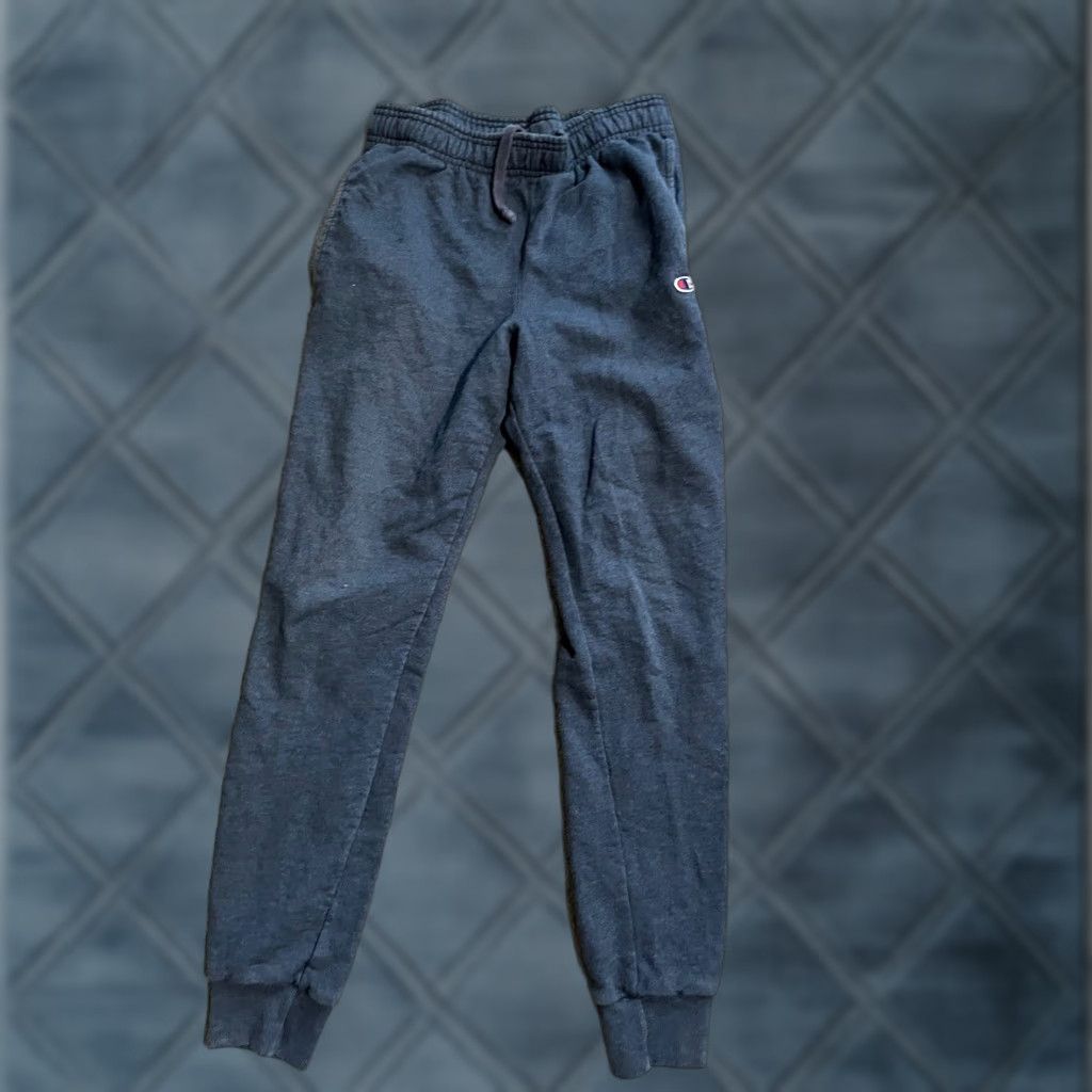 Champion Champion Sweatpants Men S Straight Pocket Blue Cotton Solid Mens Size US 29 - 1 Thumbnail
