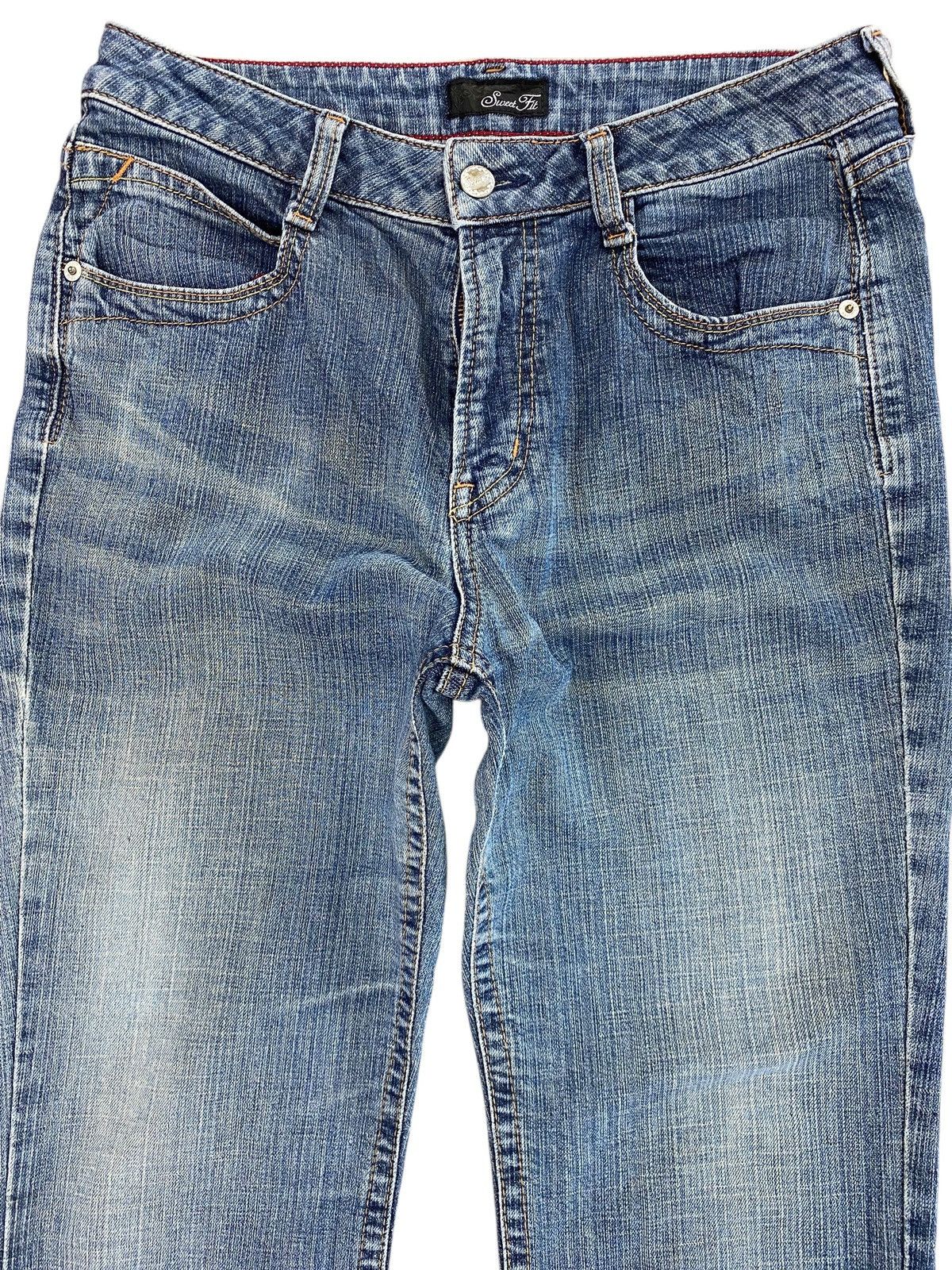 Japanese Brand Japanese Brand Medium Blue Wash Style Flare Jeans Size US 30 / EU 46 - 2 Thumbnail