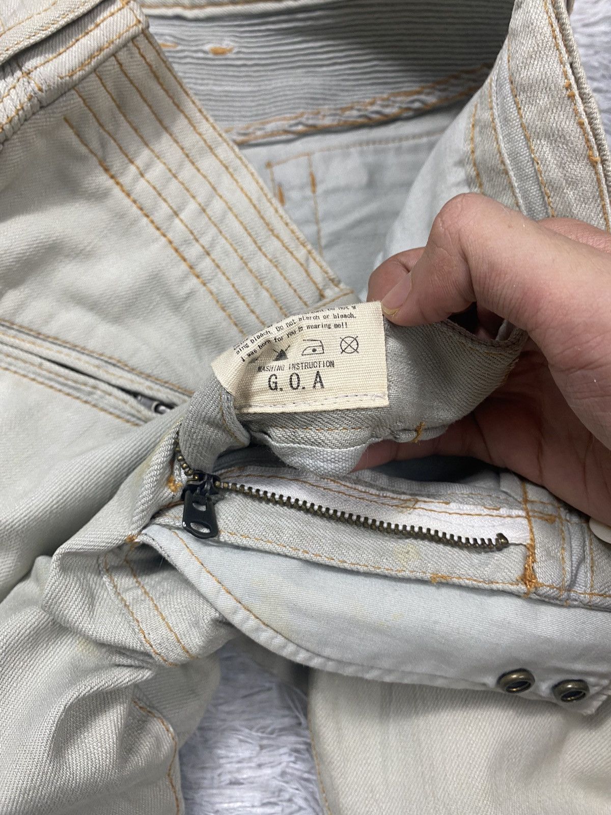 GOA GOA Bikers Jeans Size US 31 - 10 Thumbnail