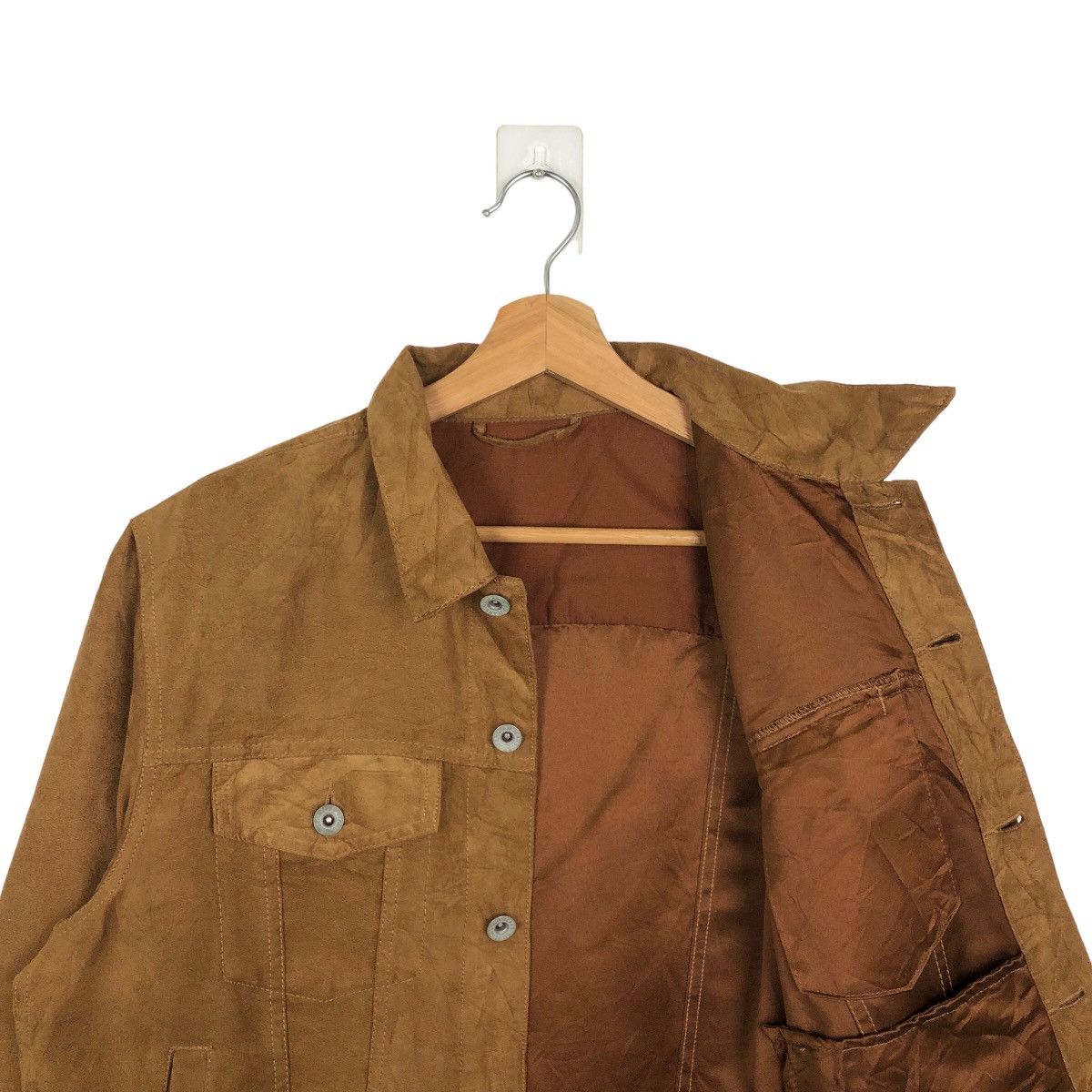 Japanese Brand 🔥VINTAGE SUEDE LEATHER CROPPED JACKET GU JAPAN ISSEY MIYAKE Size US L / EU 52-54 / 3 - 9 Thumbnail