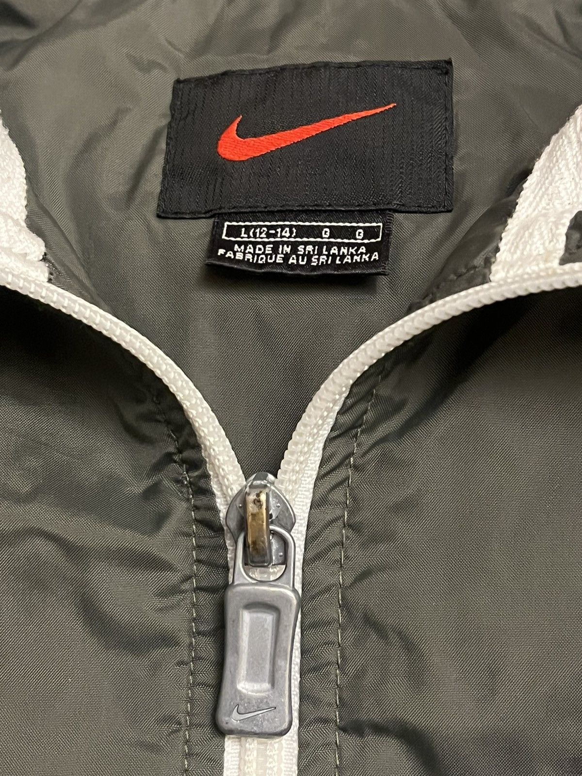 Nike × Vintage Vintage 90s green Nike jacket Size US L / EU 52-54 / 3 - 4 Thumbnail