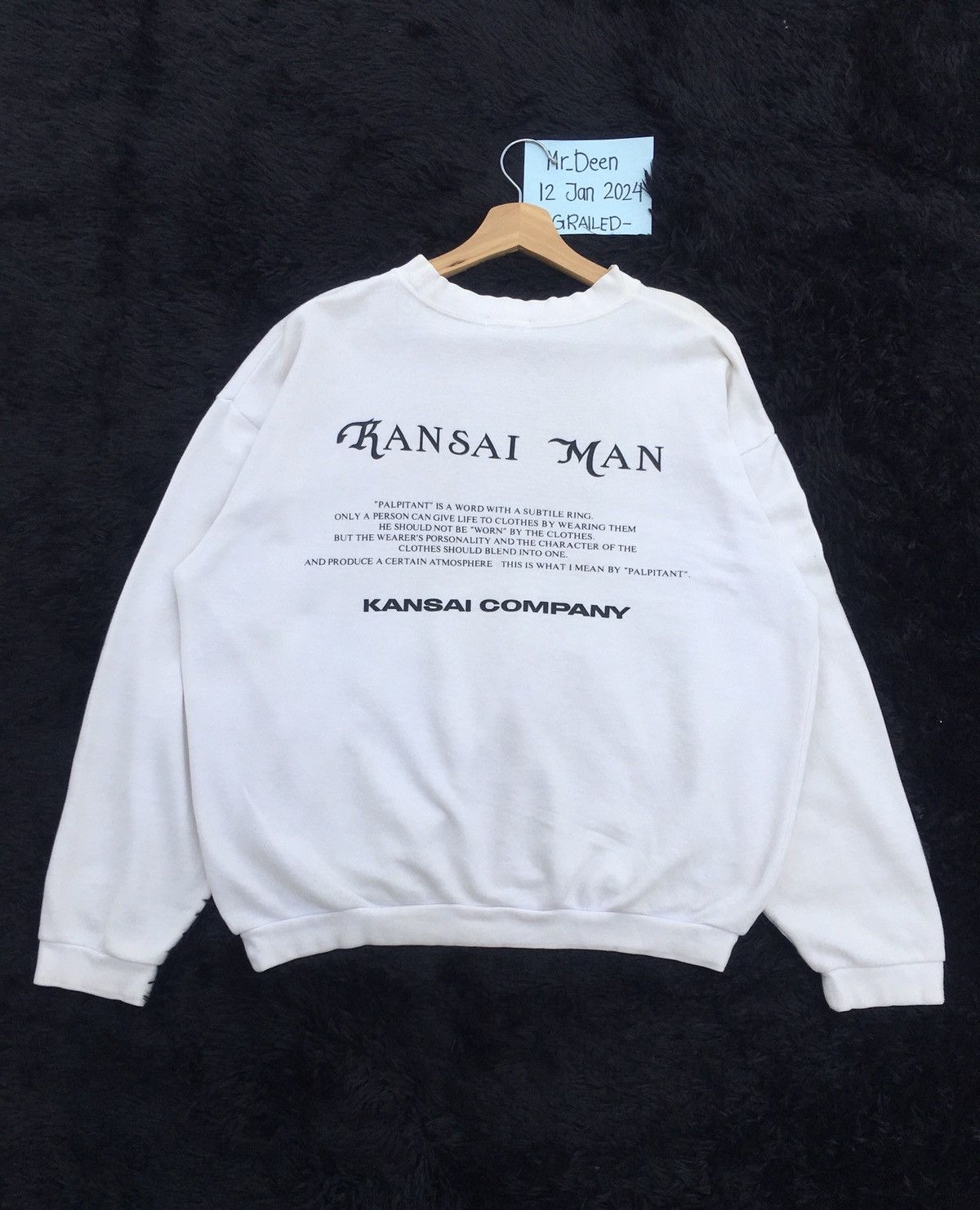 Kansai Yamamoto Rare Vintage Kansai Man Spellout Sweater Size US M / EU 48-50 / 2 - 2 Thumbnail