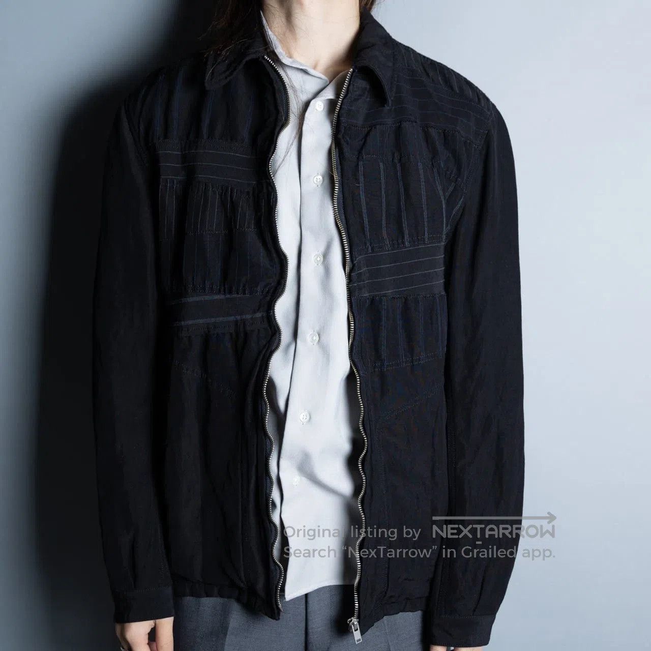 Comme des Garcons Homme Plus CDG Homme Striped Wool Jacket. Size US L / EU 52-54 / 3 - 2 Thumbnail