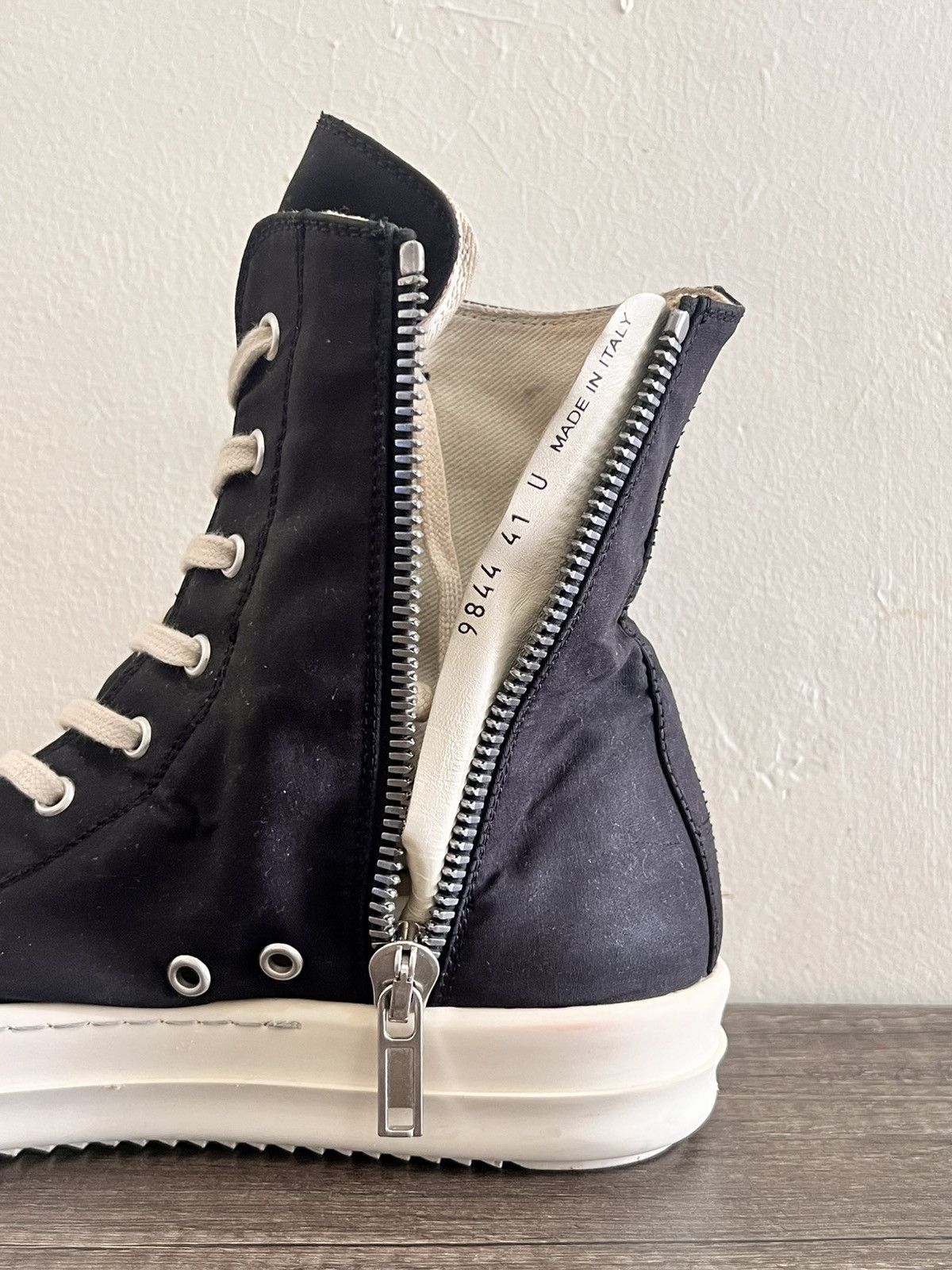 Rick Owens Drkshdw Canvas Ramones 🖤 Street Classic Size US 8 / EU 41 - 11 Thumbnail