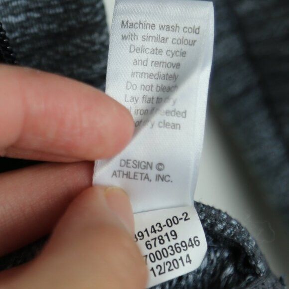 Athleta Athleta Heathered Gray Full Zip Pocket Athleisure Jacket Size S / US 4 / IT 40 - 5 Thumbnail