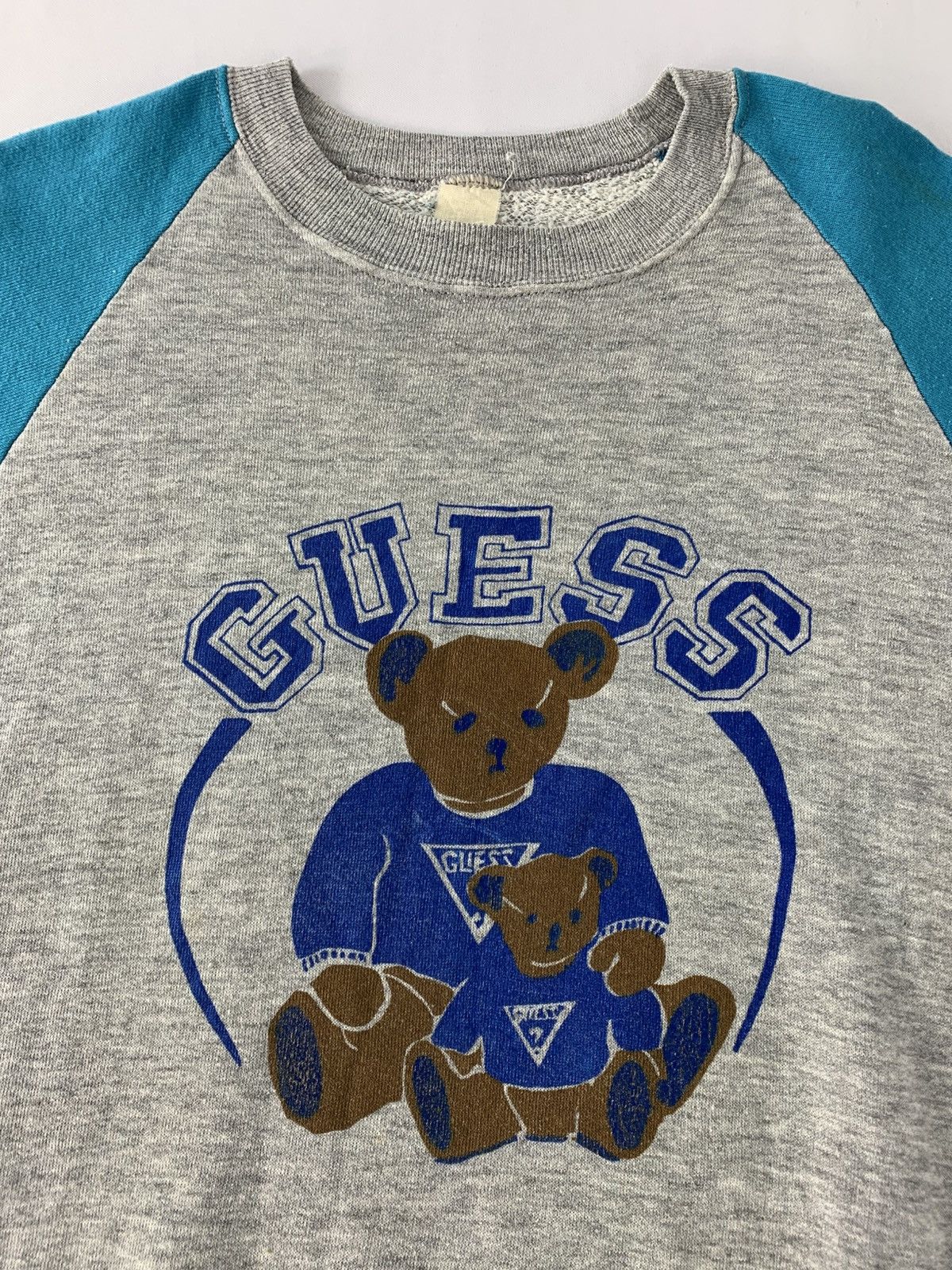 Guess Vintage 90s Guess Big Bear Logo Raglan Style Size US L / EU 52-54 / 3 - 4 Thumbnail