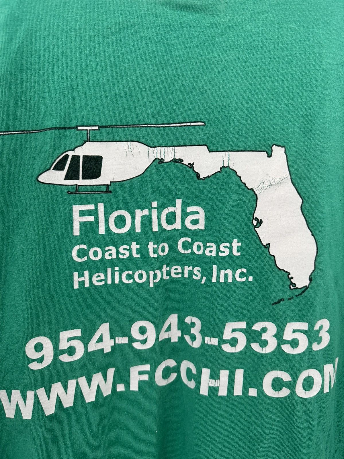 Vintage Vintage Helicopter Tee Size US XL / EU 56 / 4 - 4 Thumbnail