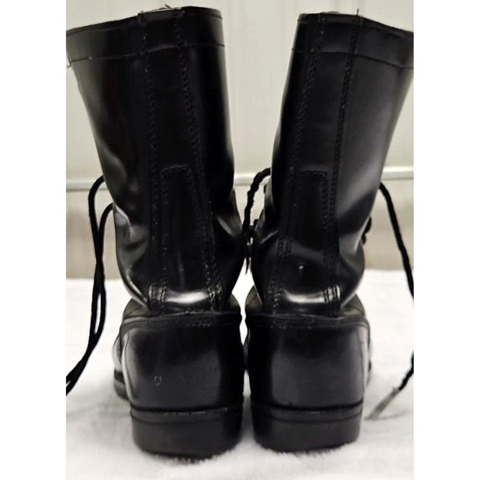 Vintage VINTAGE Corcoran Black Leather Military Combat Boots Men 6.5M Lace Up USA Made Size US 7 / EU 40 - 7 Thumbnail
