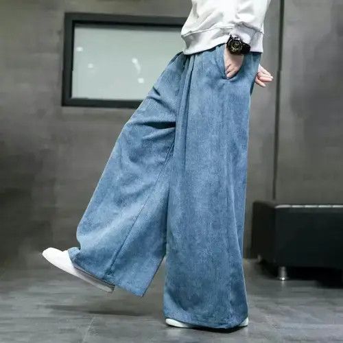 Other Corduroy Casual Pants Male Japanese Harajuku Trousers Size US 30 / EU 46 - 1 Thumbnail