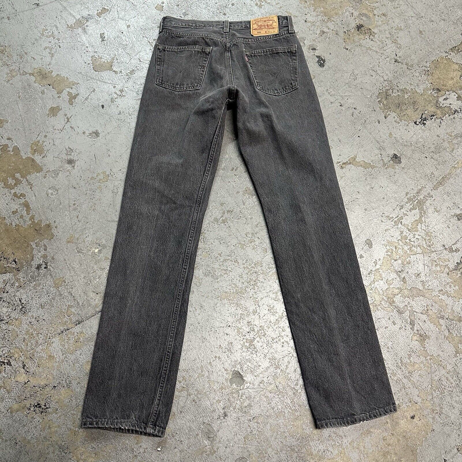Levi's × Vintage Vintage 90s Levi’s Faded Black Denim Jeans 30x34 Made In USA Size US 30 / EU 46 - 4 Thumbnail