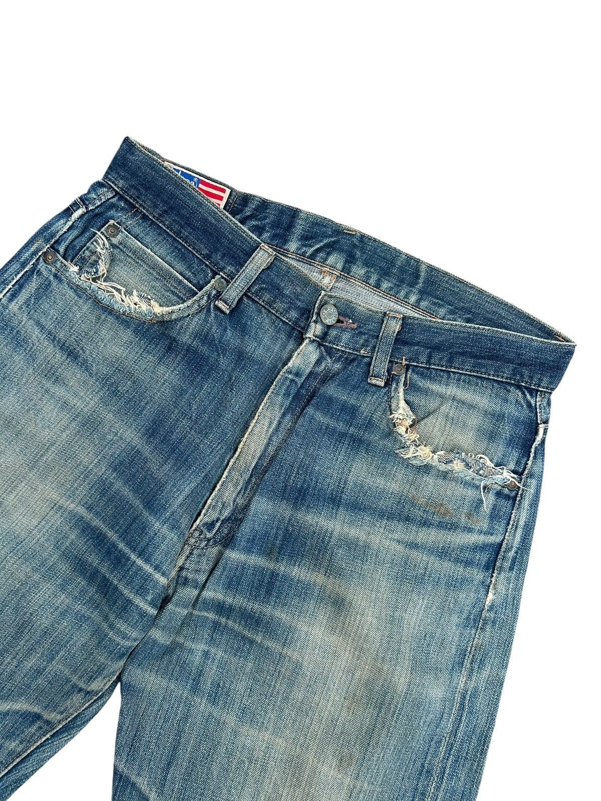 Kapital Thrashed Vintage Bobson Selvedge Denim Jeans Size US 31 - 5 Thumbnail