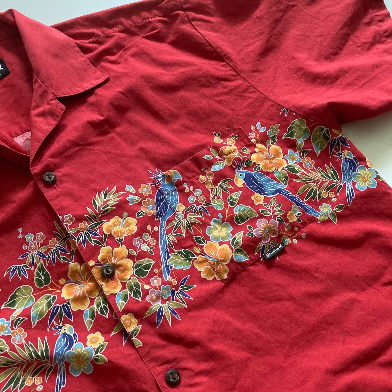 Japanese Brand Vintage Sun Friend Okinawa Japan Aloha Hawaiian Shirt Size US XL / EU 56 / 4 - 2 Thumbnail