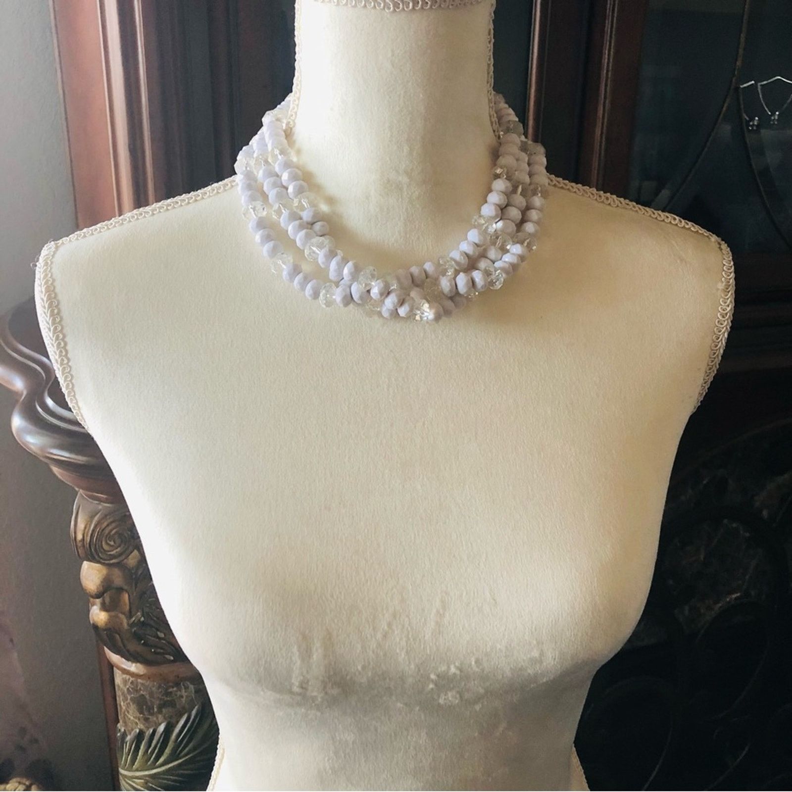 Vintage Vintage 80s-90s multi strand faceted bead choker necklace Size ONE SIZE - 5 Thumbnail