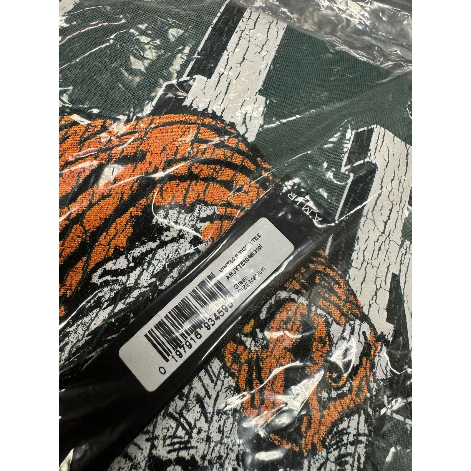 Amiri o1rshd1 Q:2 / Vintage Tiger Tee T-shirt in Green Size US M / EU 48-50 / 2 - 16 Thumbnail