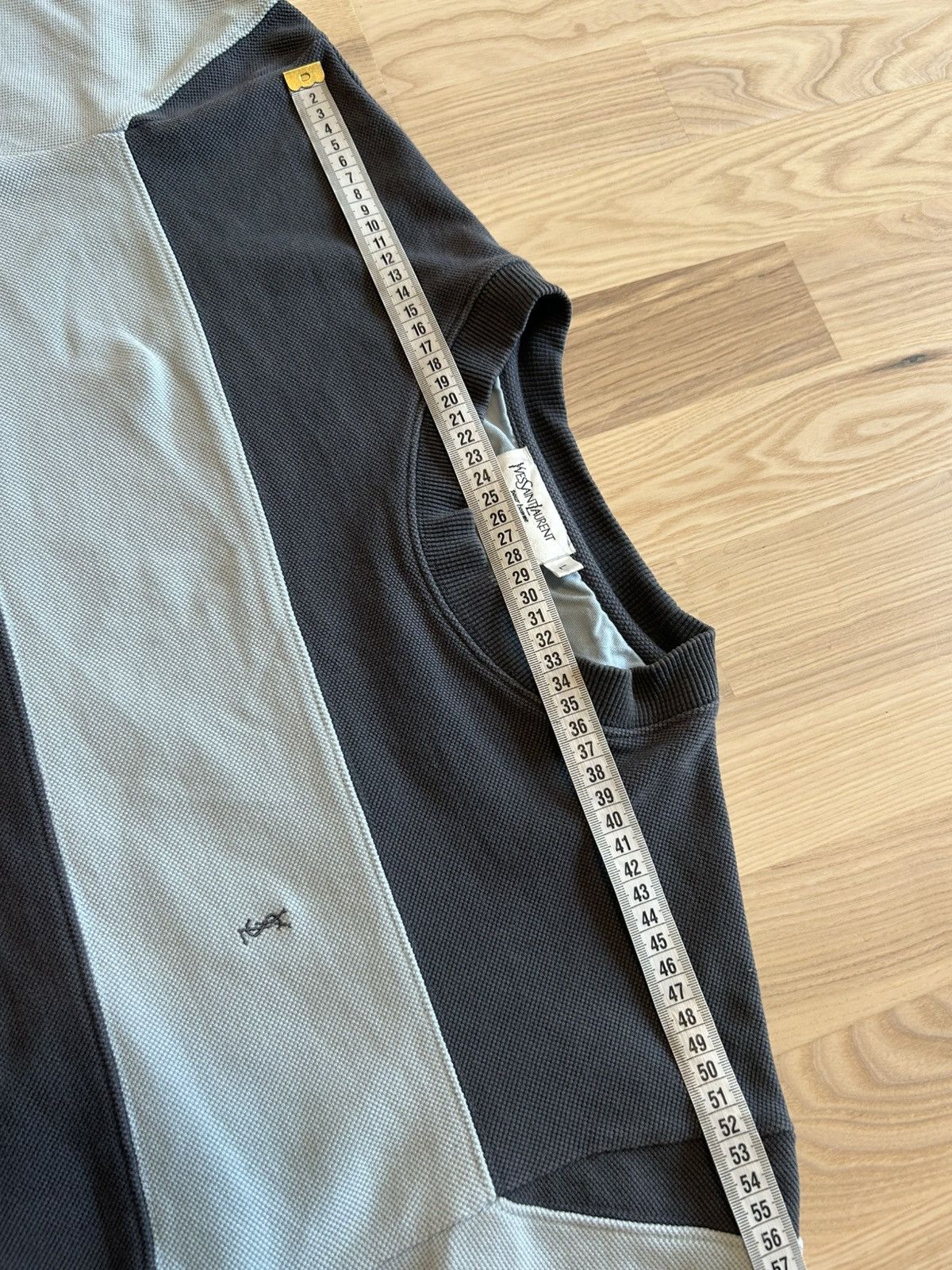 Yves Saint Laurent Yves Saint Laurent Pour Homme Striped Relaxed Crewneck Size US L / EU 52-54 / 3 - 3 Thumbnail