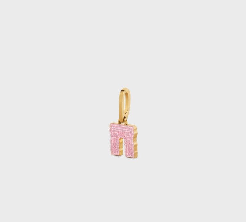 Celine o1bcso1str1024 Size: OS/ Triomipal Pendant in Gold/Pink Size ONE SIZE - 2 Thumbnail
