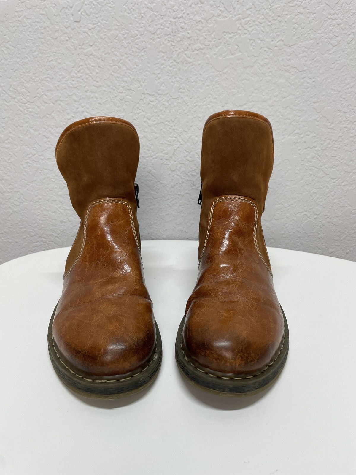 If Six Was Nine Vintage Italian AS 98 Vibe Guidi Style Leather Biker Boots Size US 8 / EU 41 - 4 Thumbnail