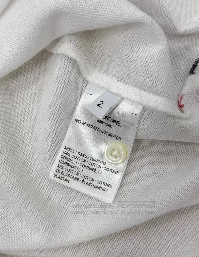 Thom Browne Thom Browne Short-sleeve T-shirt Size US M / EU 48-50 / 2 - 9 Thumbnail