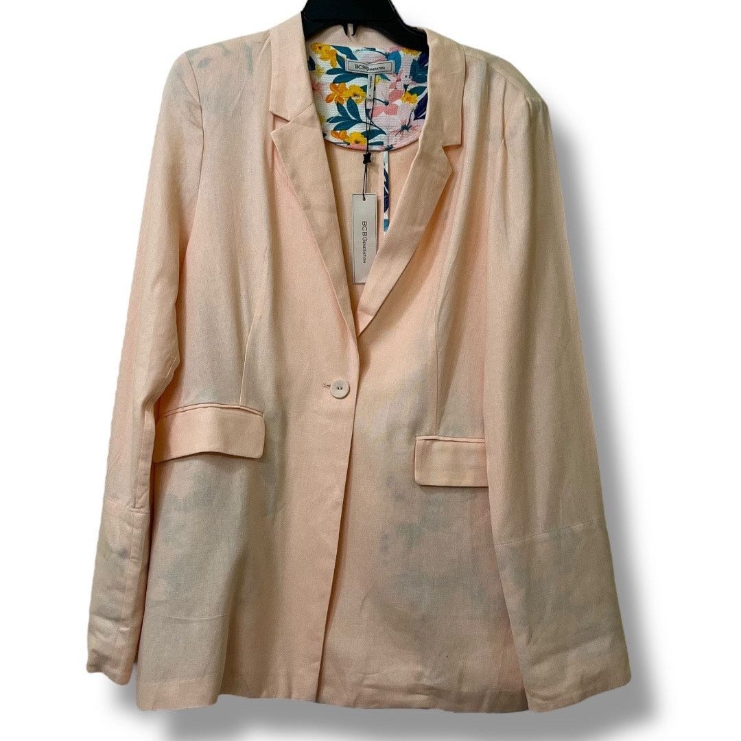 Other BCBGeneration linen boyfriend peach & floral blazer NEW Size M / US 6-8 / IT 42-44 - 5 Thumbnail