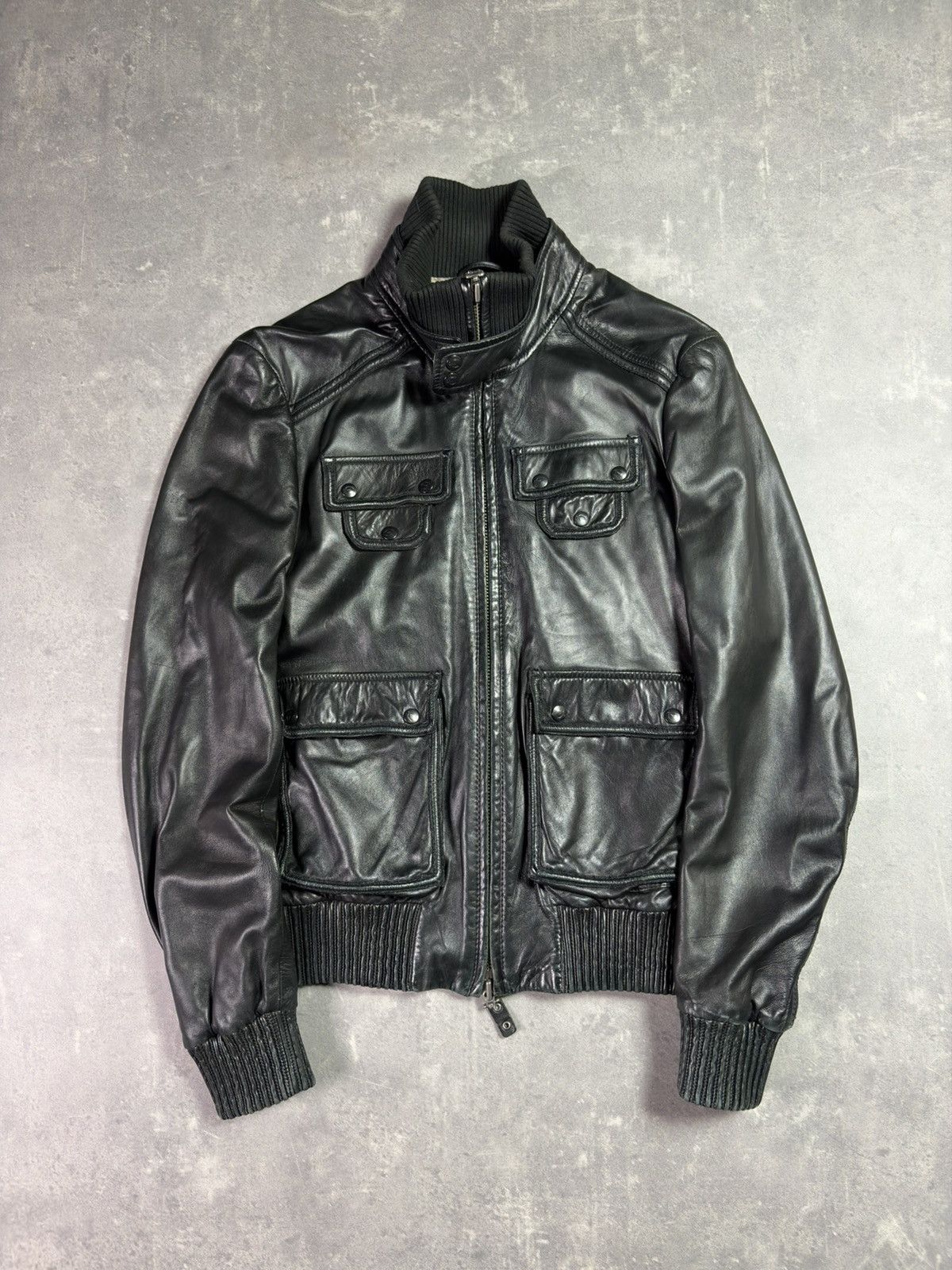 Just Cavalli 00s Just Cavalli Leather Bomber Jacket M L Archive Size US M / EU 48-50 / 2 - 1 Thumbnail