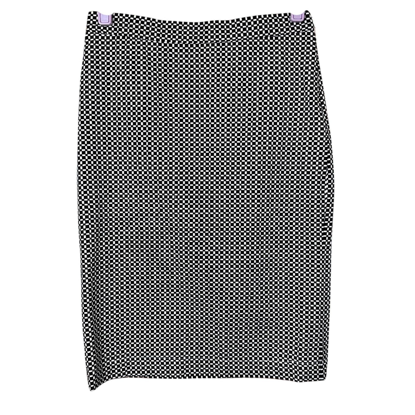 Michael Kors Michael Kors Checkered Skirt Black/White size 2 Size 26" / US 2 / IT 38 - 2 Thumbnail