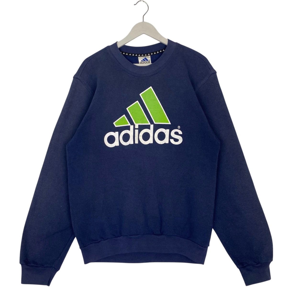 Other Vintage Adidas Printed Crewneck Sweatshirt NavyBlue Size M Size US M / EU 48-50 / 2 - 1 Thumbnail