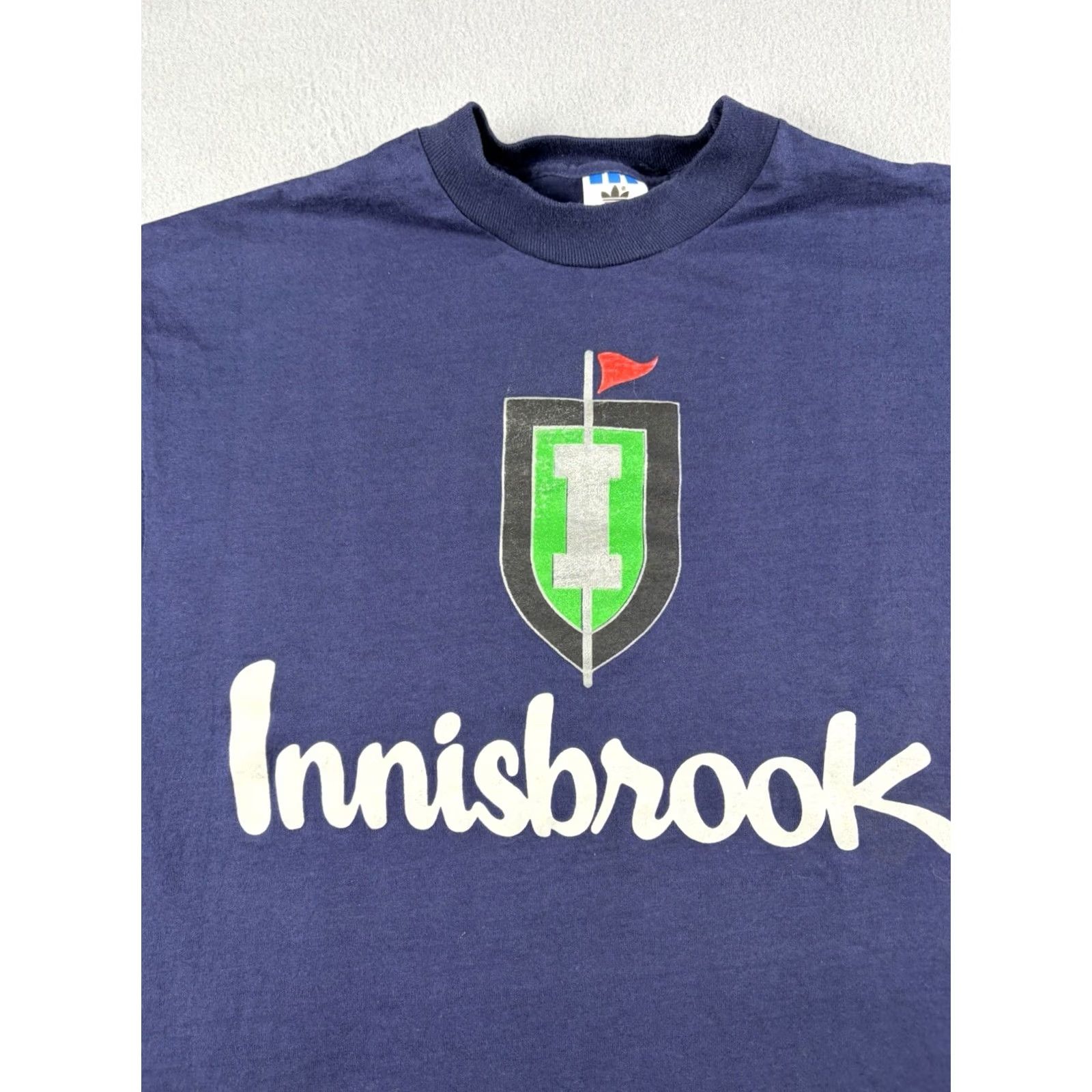 Adidas VINTAGE adidas T-Shirt Men’s M Blue 90s USA Made Crew Neck Short Sleeve Cotton Golf Inisbrook Resort Shirt Mens Size US M / EU 48-50 / 2 - 2 Thumbnail