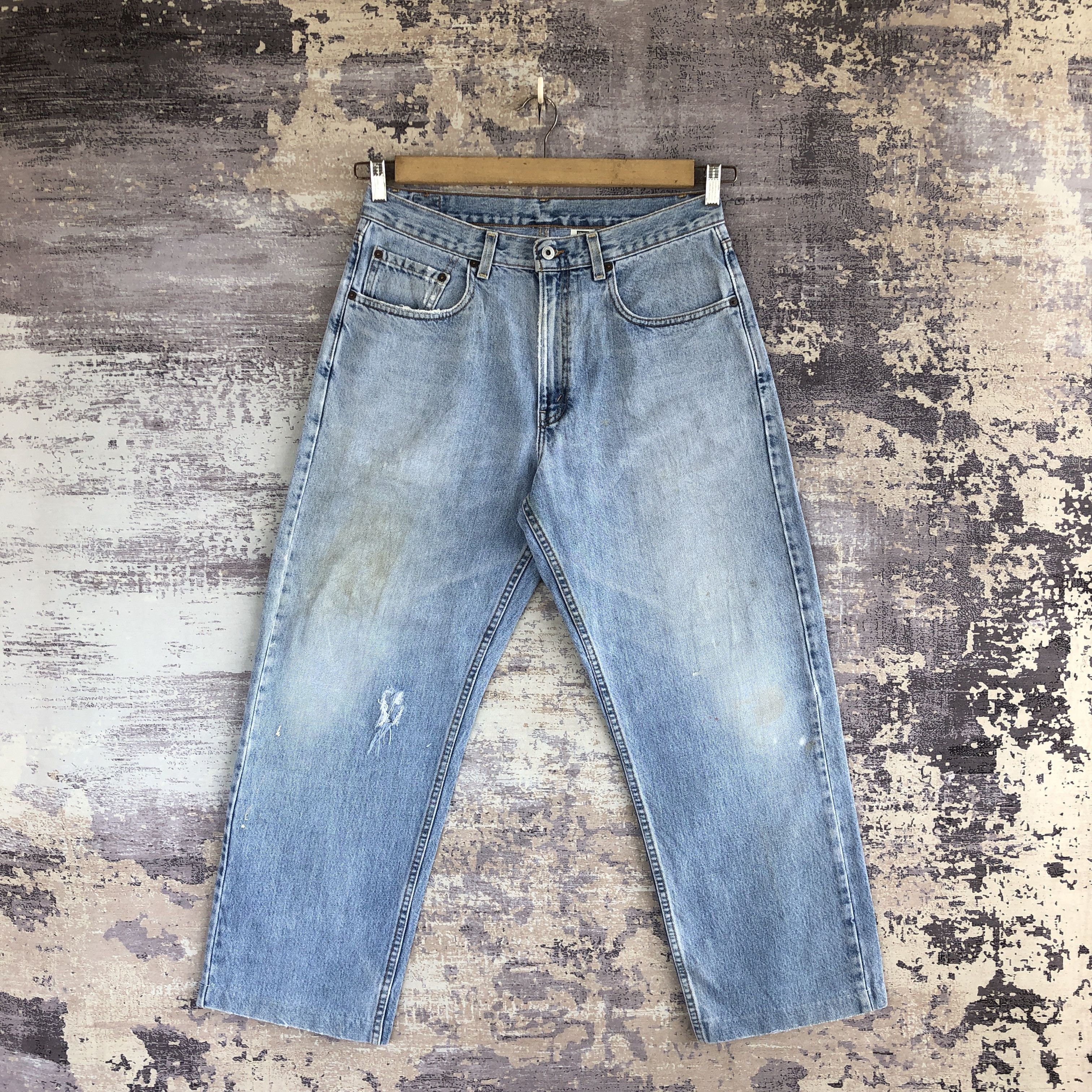 Levi's × Vintage Vintage Levis 569 Sun Faded Baggy Jeans Levi's Ripped Denim Size US 32 / EU 48 - 1 Thumbnail