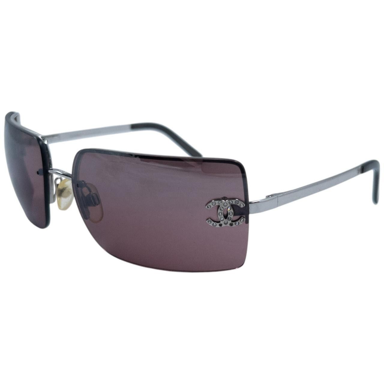 Chanel Vintage Chanel Rimless Diamonte Sunglasses Size ONE SIZE - 1 Thumbnail