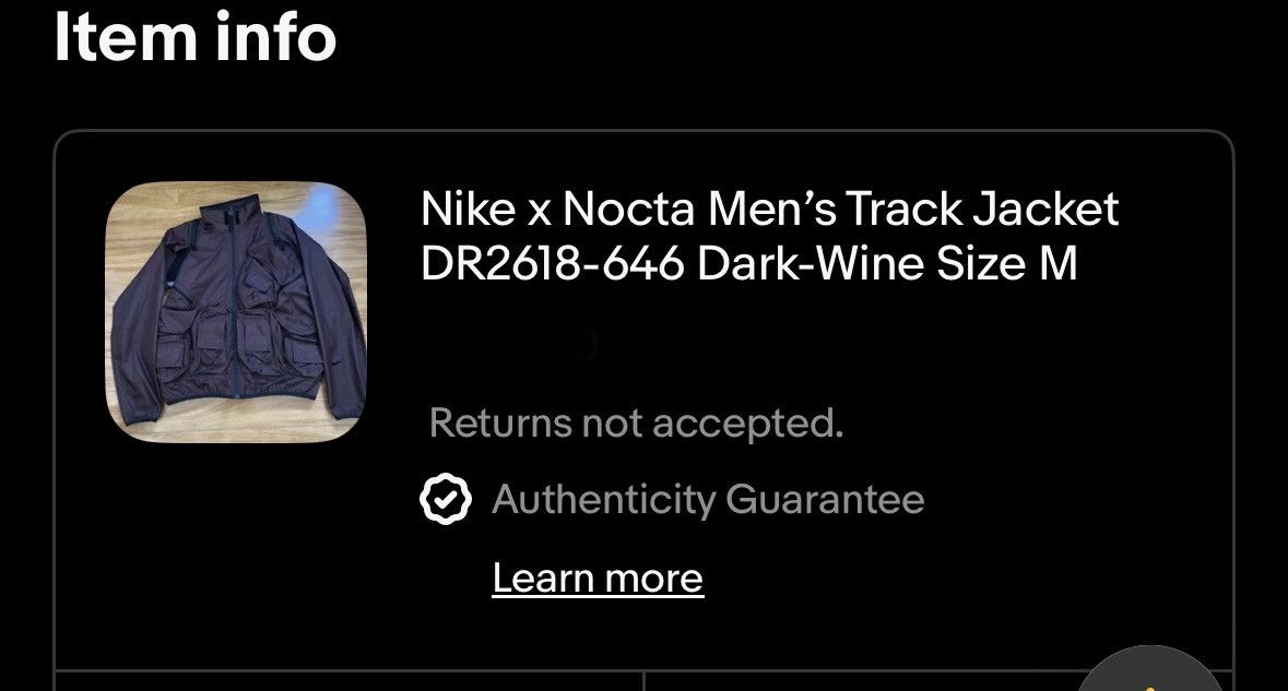 Nike NOCTA nike Deep pockets nylon 3in1 dark wine track jacket Size US M / EU 48-50 / 2 - 8 Thumbnail