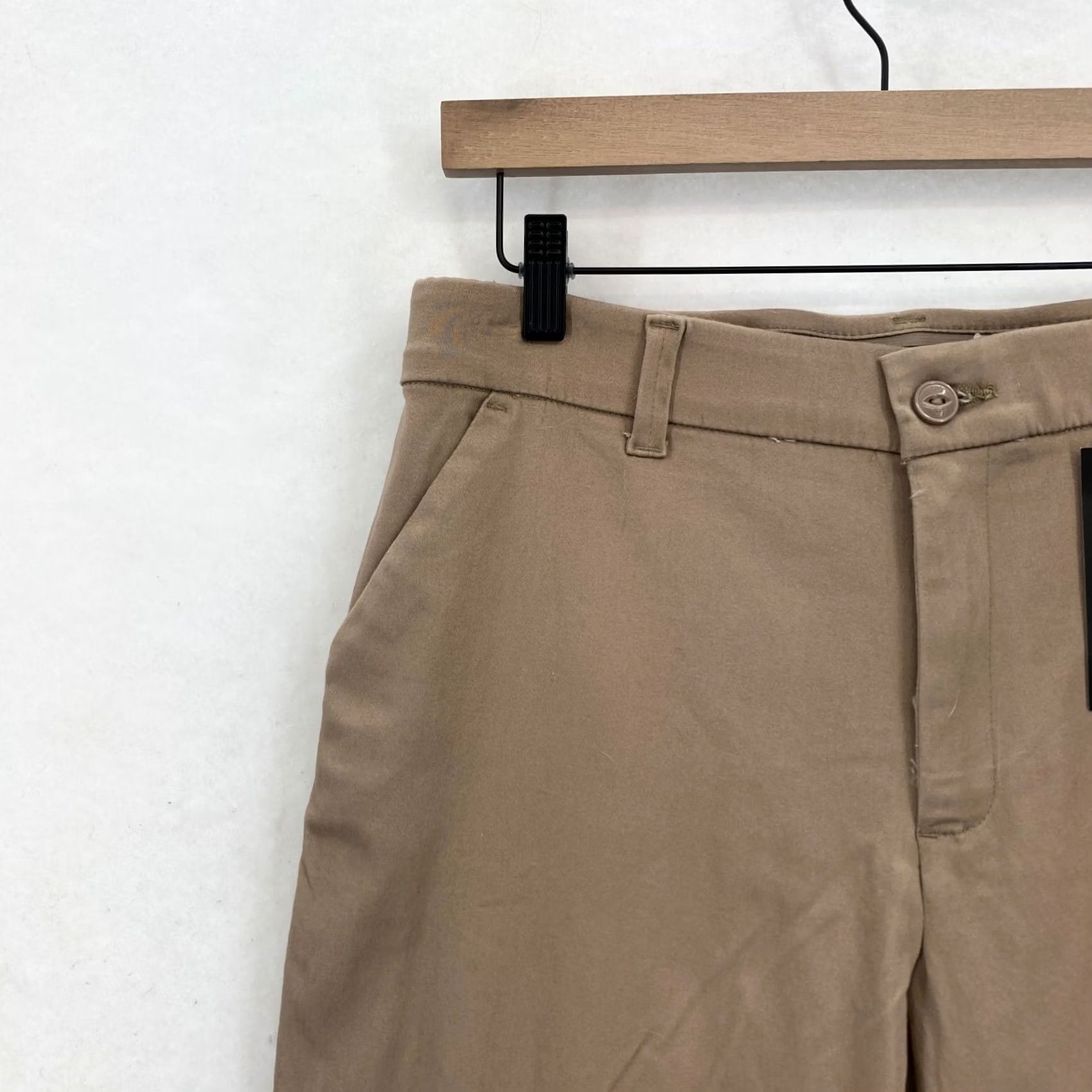 Lee Lee Chino Pants Women's 10 Straight Leg Brown Stretch Mid Rise Comfort Waistband Size 32" / US 10 / IT 46 - 3 Thumbnail
