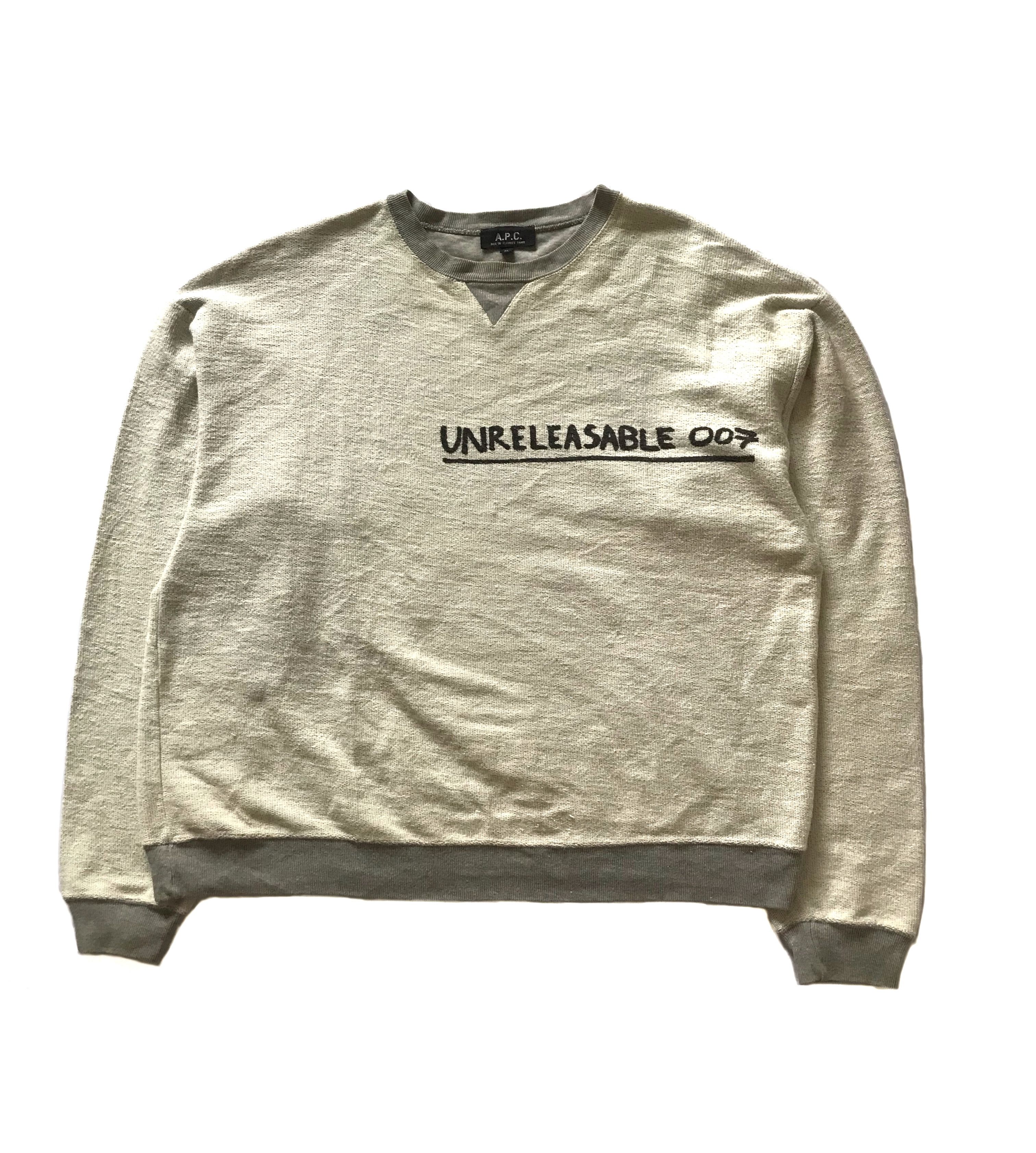 A.P.C. Vintage Sweatshirt Apc UNRELEASABLE Size US M / EU 48-50 / 2 - 1 Thumbnail