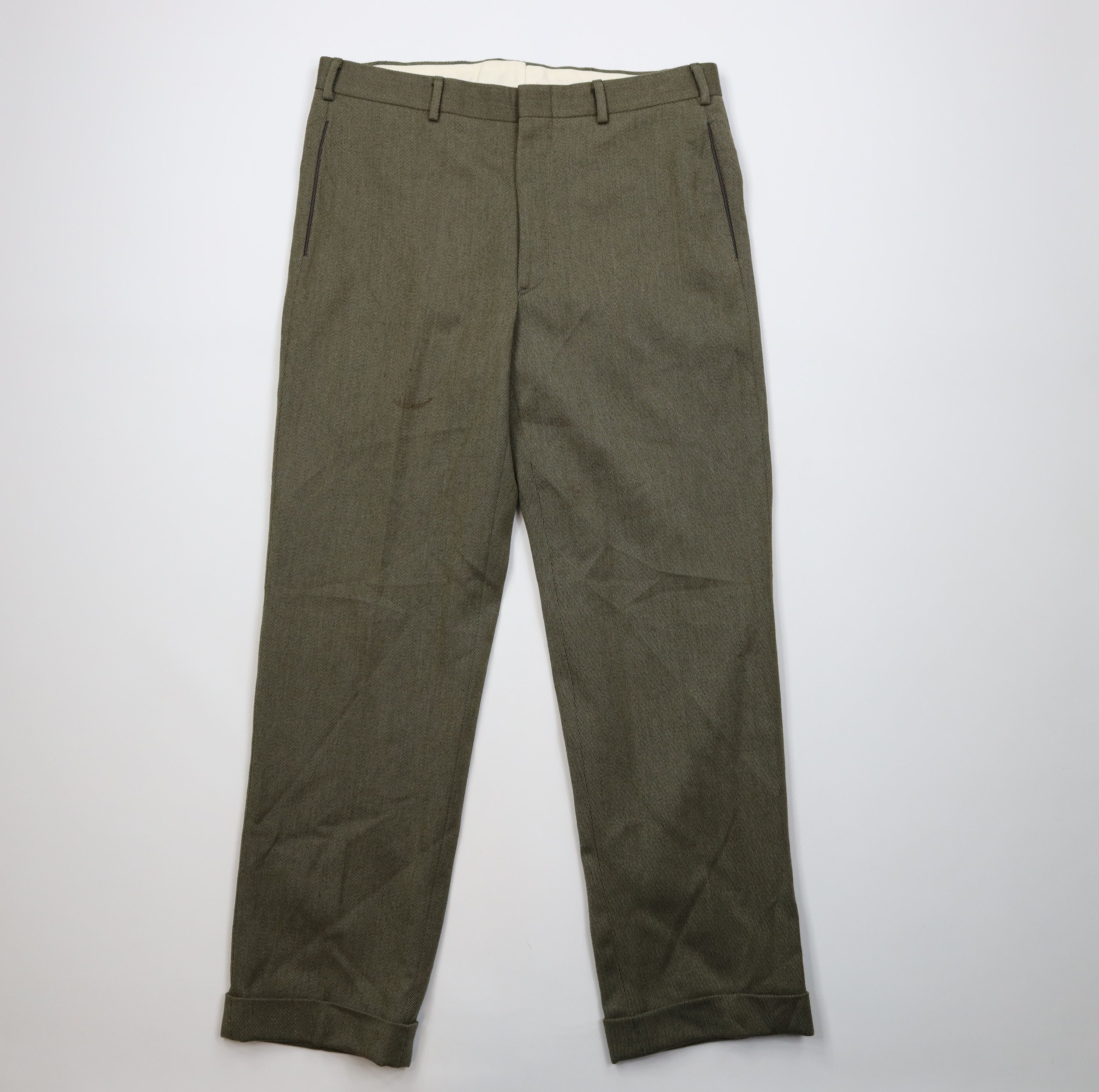 Vintage Vintage 70s Streetwear Wool Whipcord Chino Pants USA Size US 36 / EU 52 - 1 Thumbnail