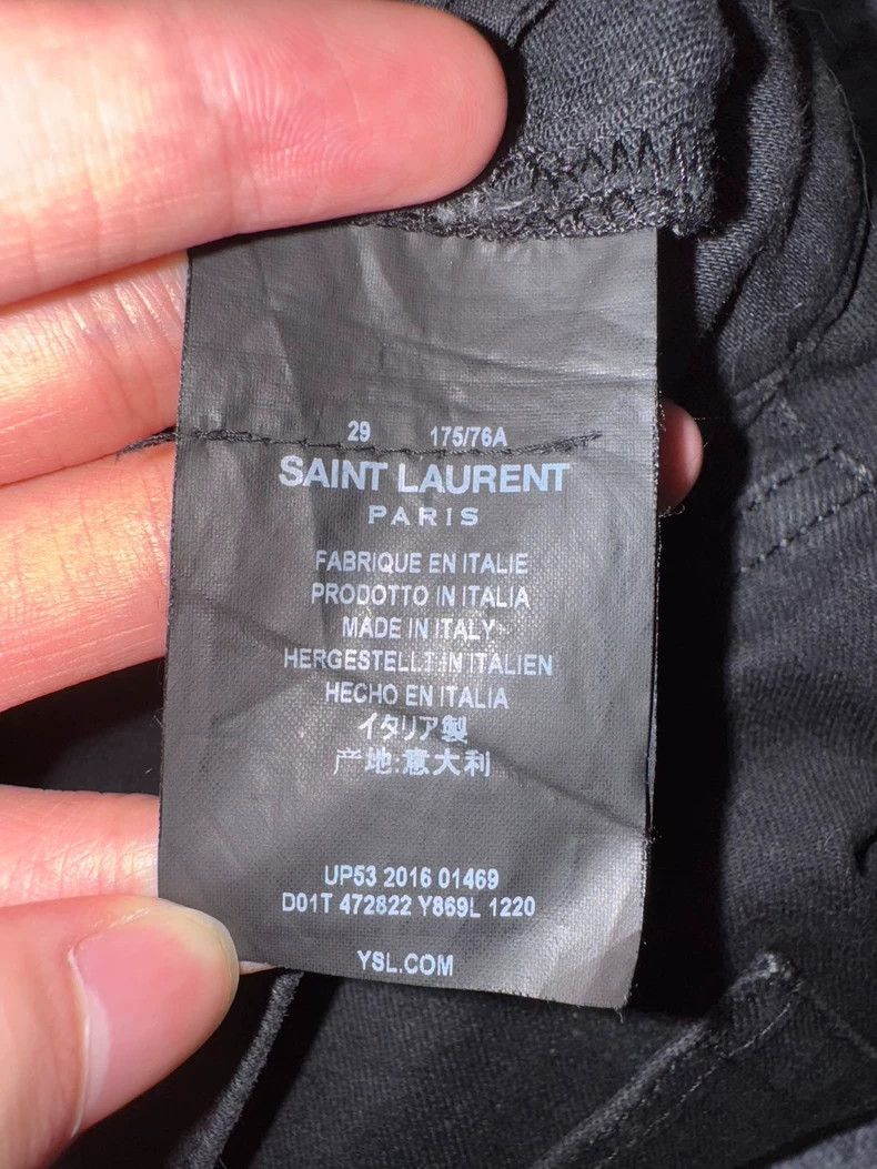 Saint Laurent Paris Saint Laurent Paris 16 FW show destroyed fringed raw-edge j Size US 29 - 7 Thumbnail