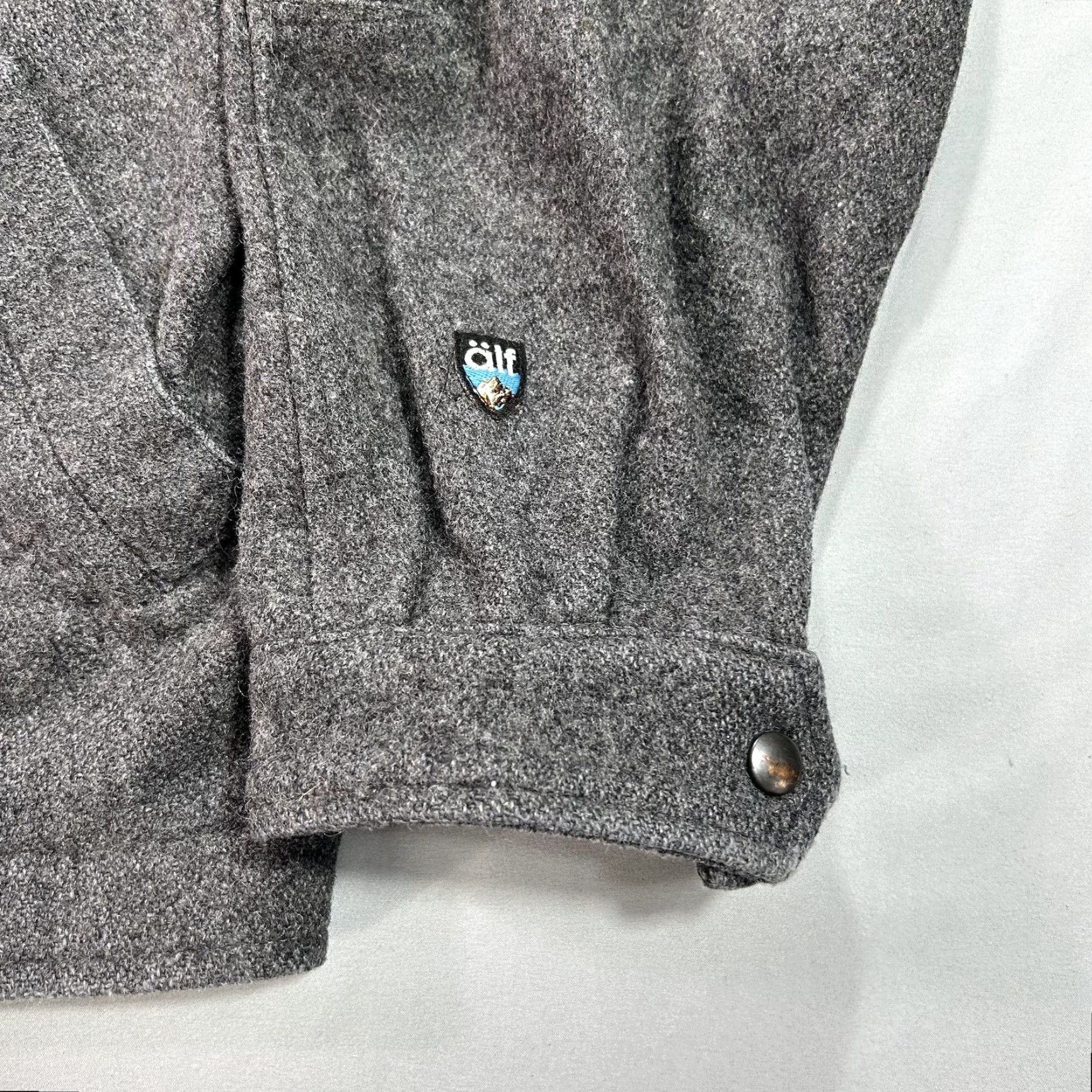 Alf Clothing Jacket Mens Large Gray Bergan Wool Full Zip Made in Canada Outdoor Bomber Jacket L Casual Travel Workwear Mens