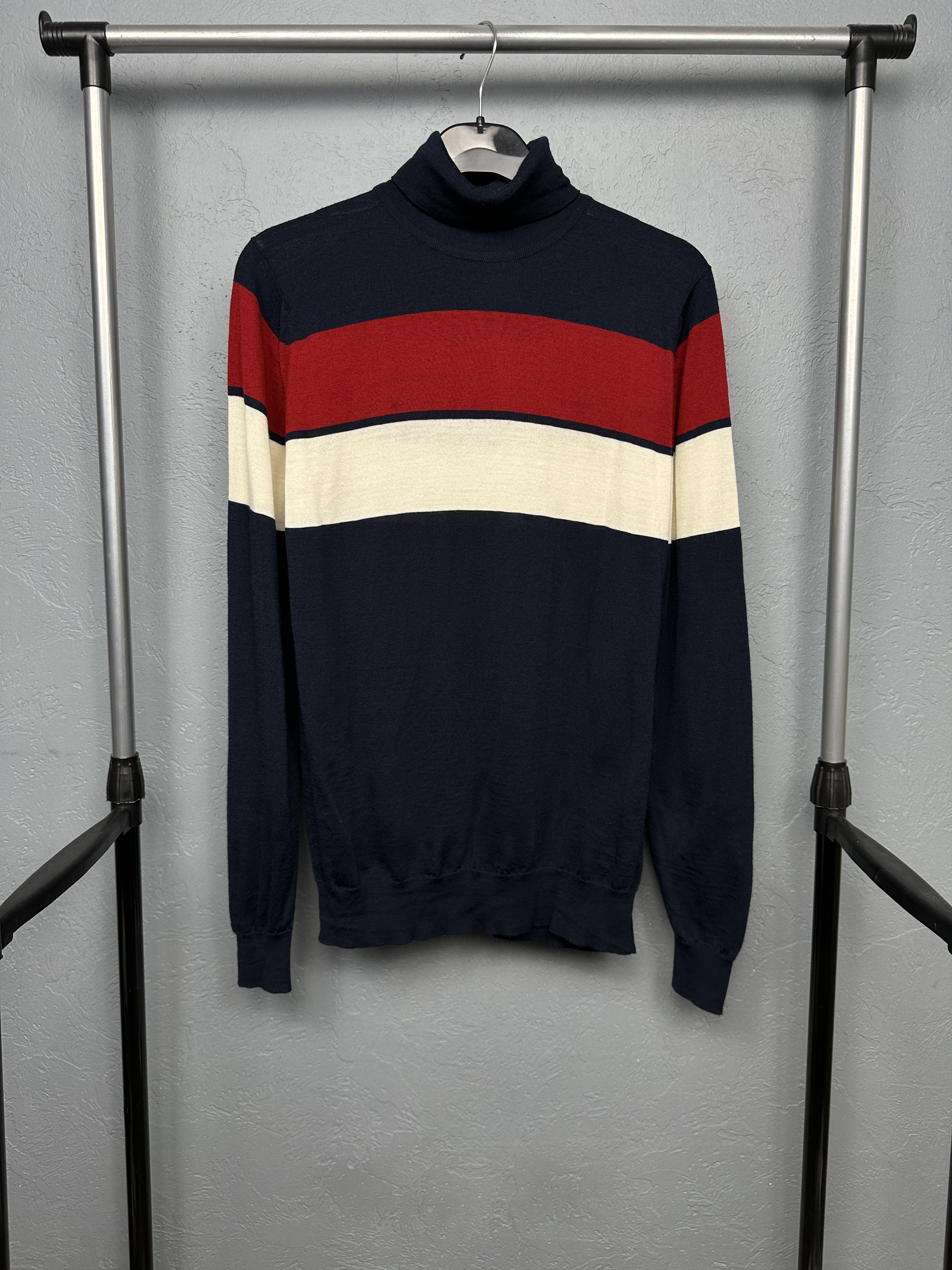 John Smedley John Smedley Vintage Mens Wool Knit High Neck Sweater Size US L / EU 52-54 / 3 - 1 Thumbnail