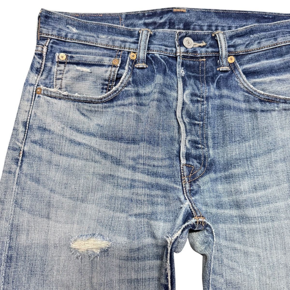 Levi's Levis 501 Distressed Jeans Clawmark Size US 31 - 4 Thumbnail