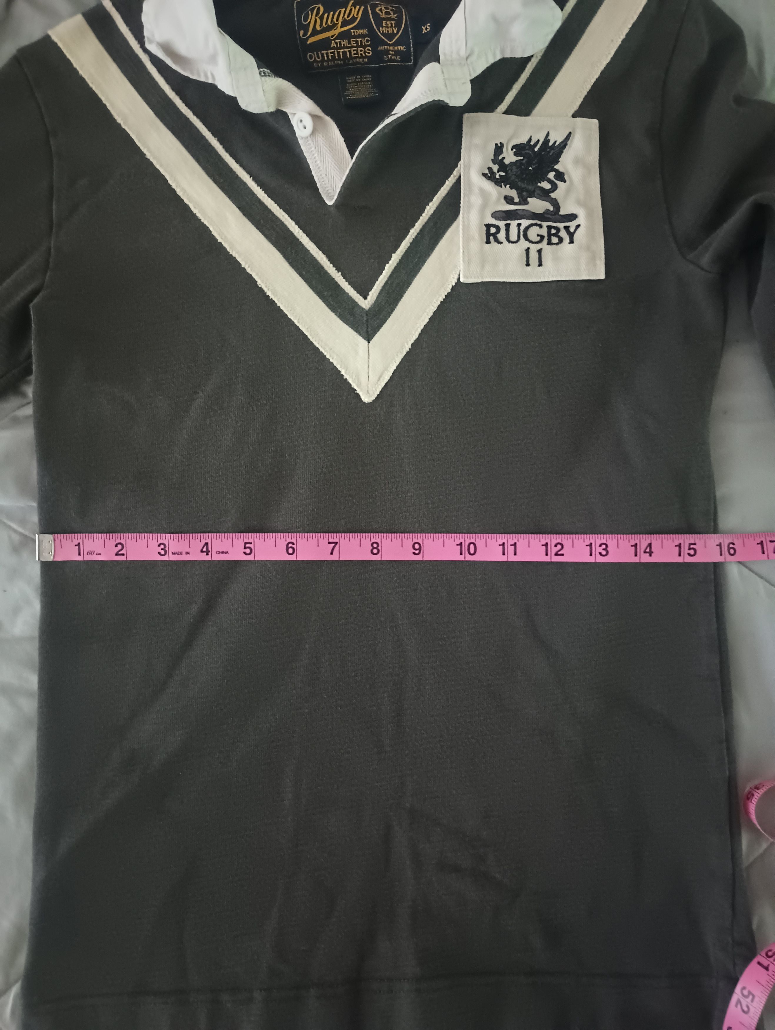 Ralph Lauren VINTAGE RALPH LAUREN Black rugby polo Size US XS / EU 42 / 0 - 2 Thumbnail