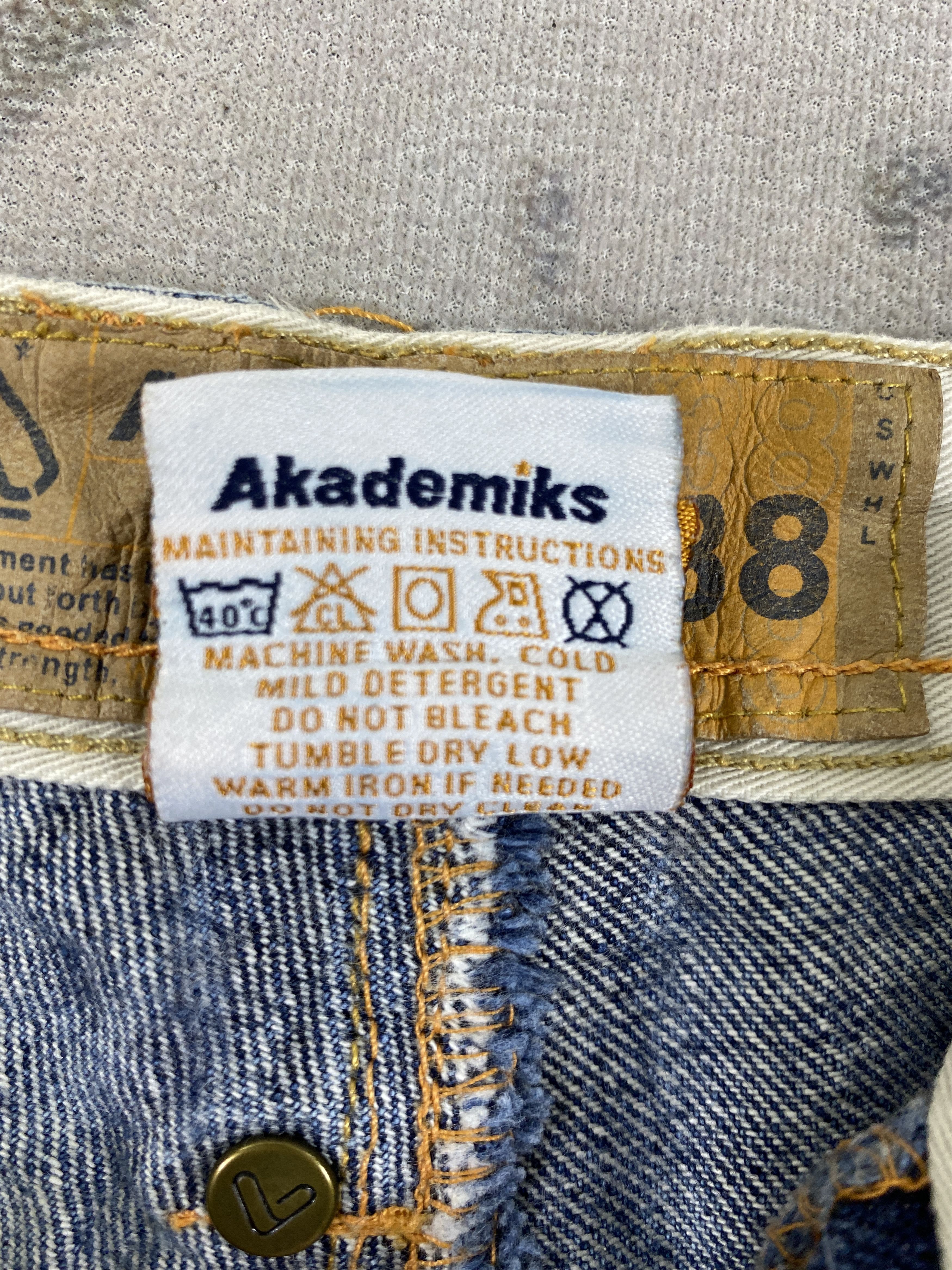 Akademiks Akademiks Distressed Blue Baggy Jeans 36x30 Denim- JN3810 Size US 36 / EU 52 - 9 Thumbnail