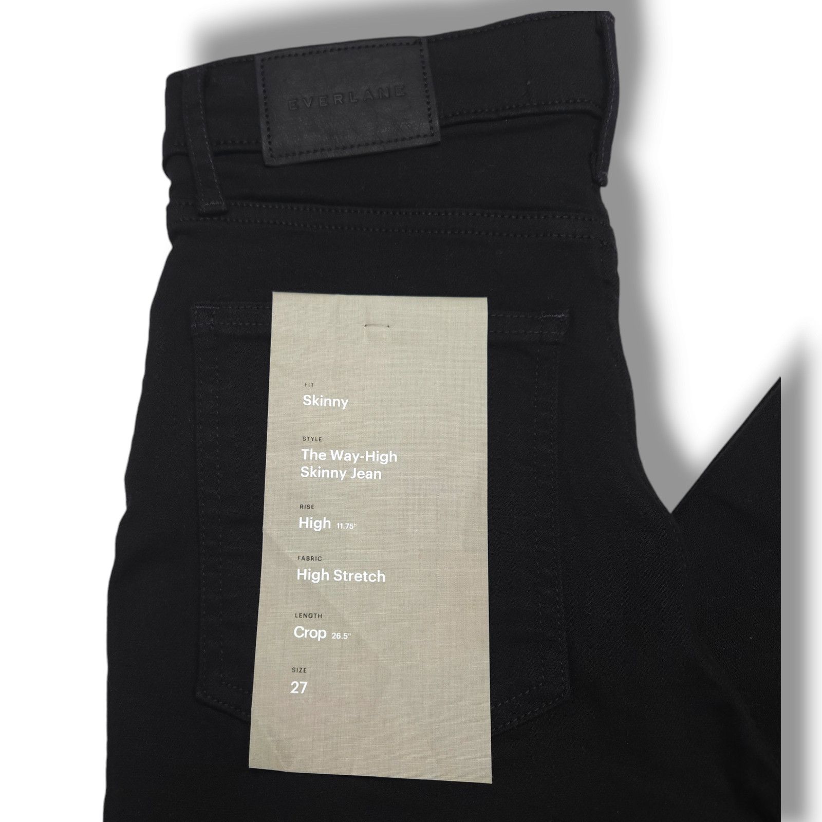 Everlane NWT Everlane Way-High Crop Skinny Jeans Sz. 27x26.50 Black Size 27" / US 4 / IT 40 - 7 Thumbnail