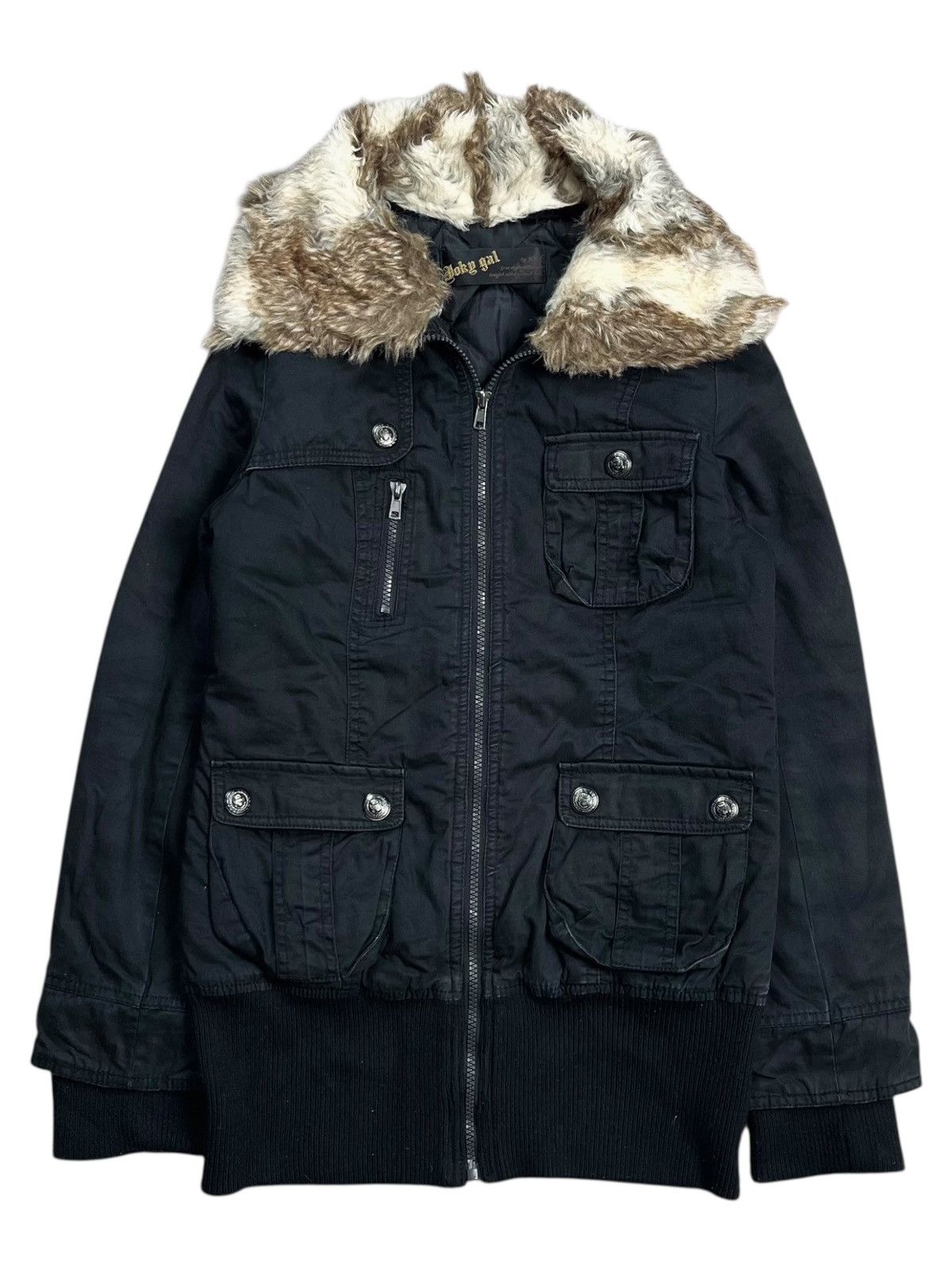 ジャケット・アウター Vkei Black fur jacket Vkei Black fur jacket