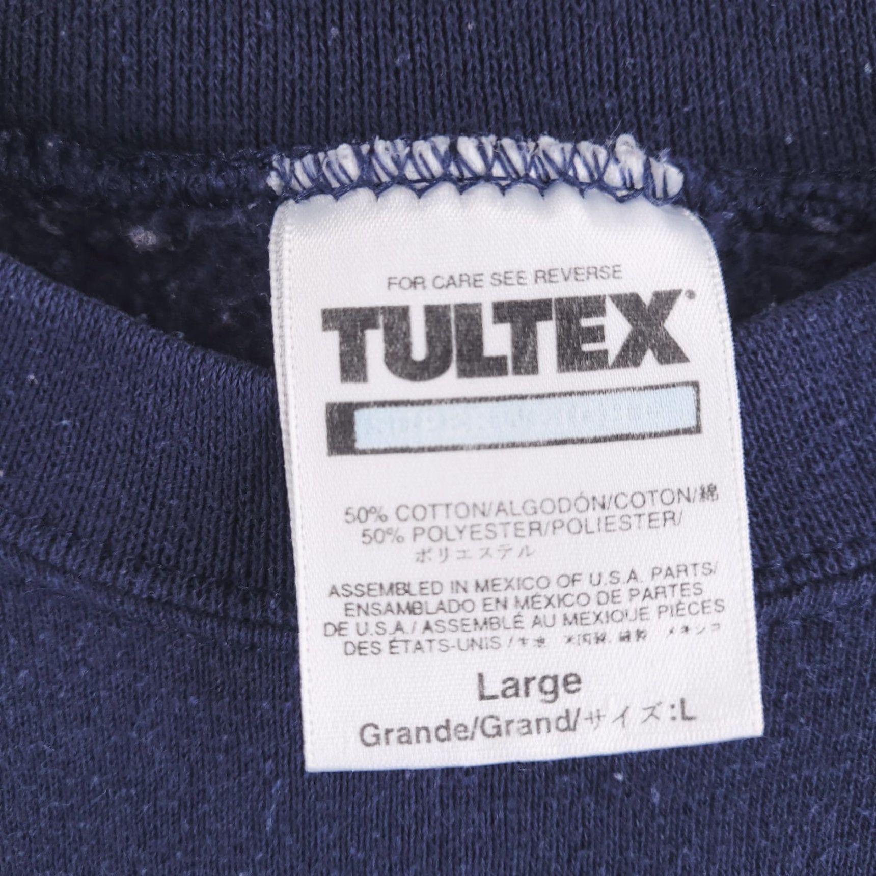 Tultex VINTAGE Tultex Sweatshirt Mens L Blue Pullover Crewneck United States USA Size US L / EU 52-54 / 3 - 2 Thumbnail