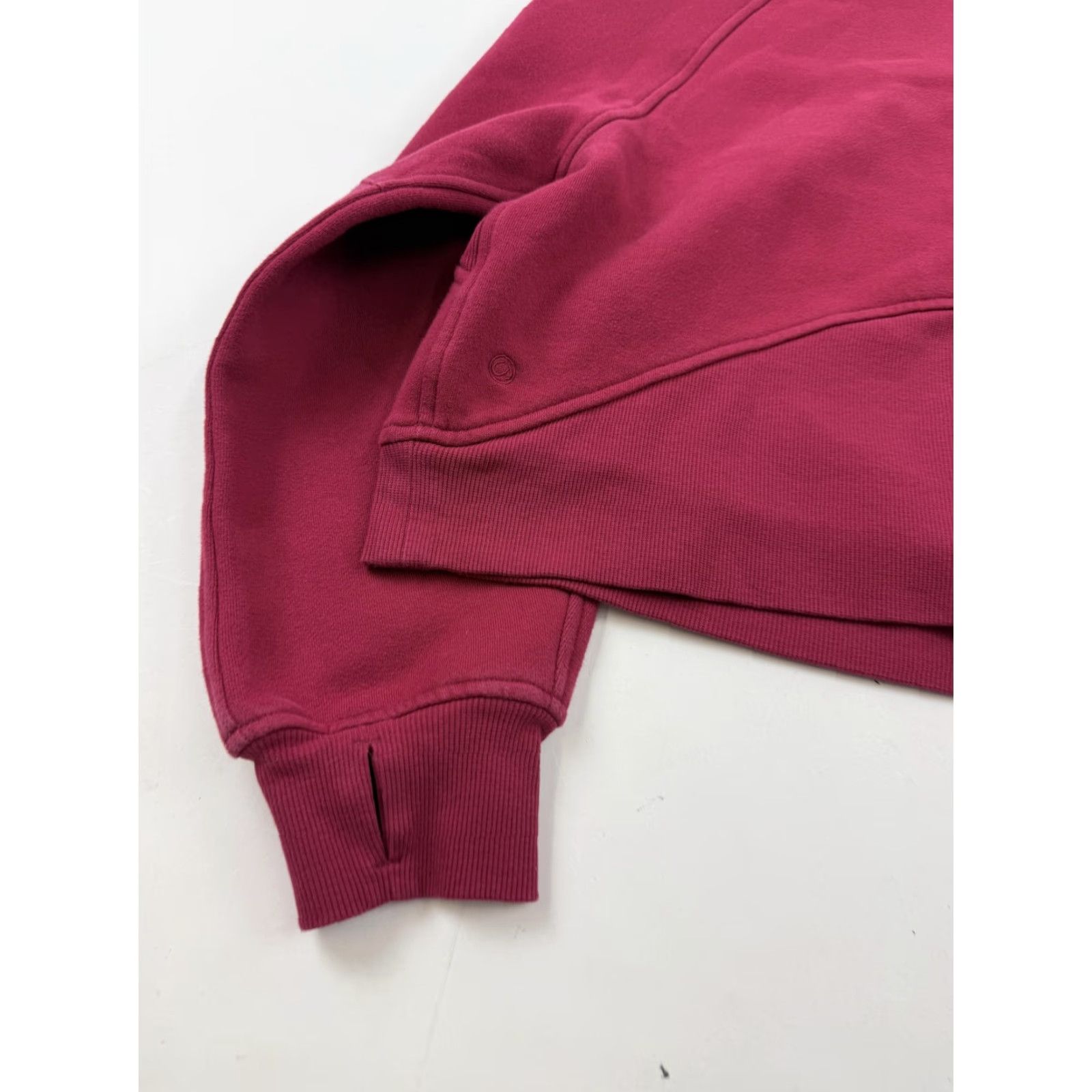 Vintage CRZ YOGA Sweatshirt Womens S Red Fleece 1/2 Zip Mock Neck Cropped Pullover Size S / US 4 / IT 40 - 7 Thumbnail