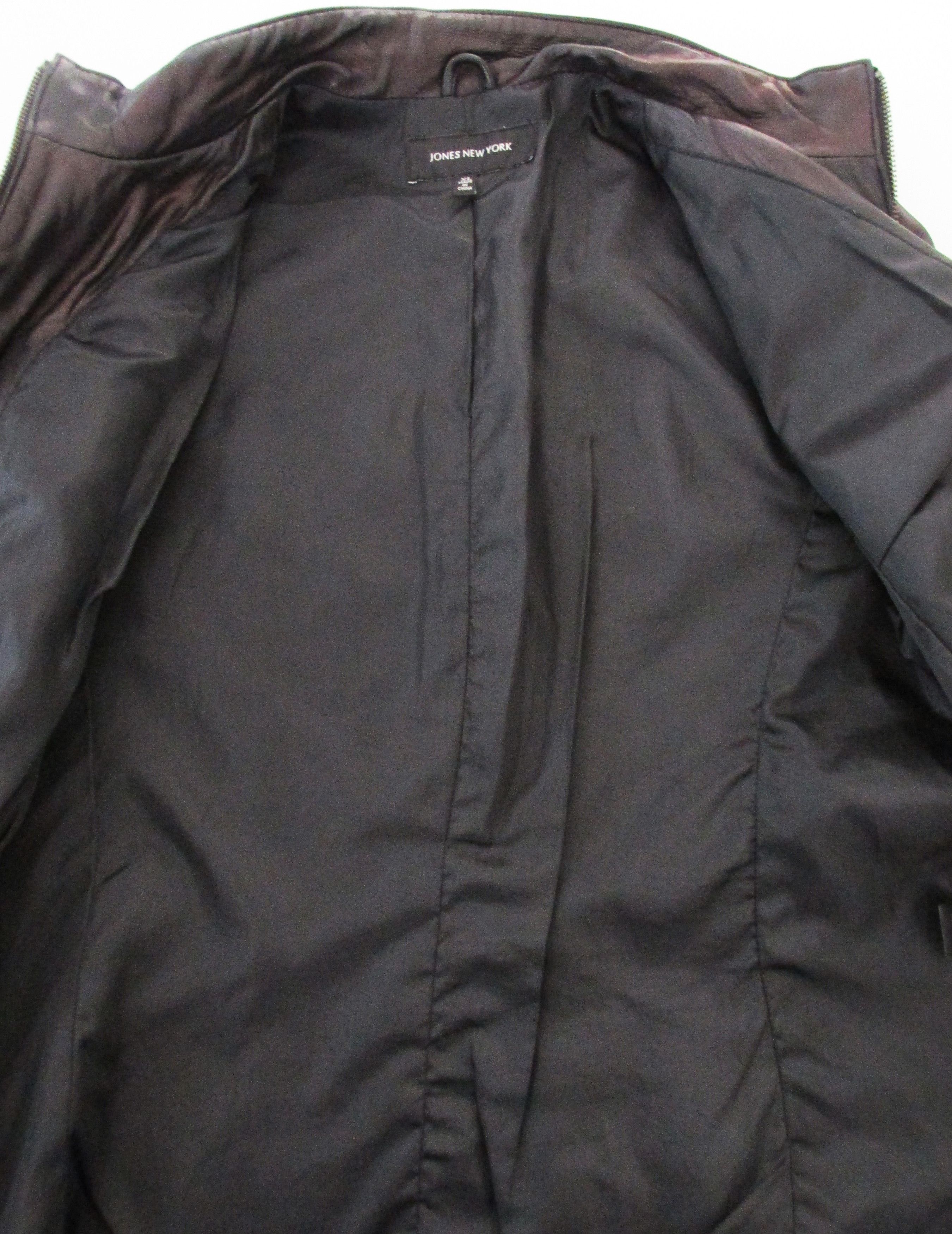 Jones New York Jones NY Women's Motorcycle Styled Leather Jacket Size XL Size XL / US 12-14 / IT 48-50 - 7 Thumbnail